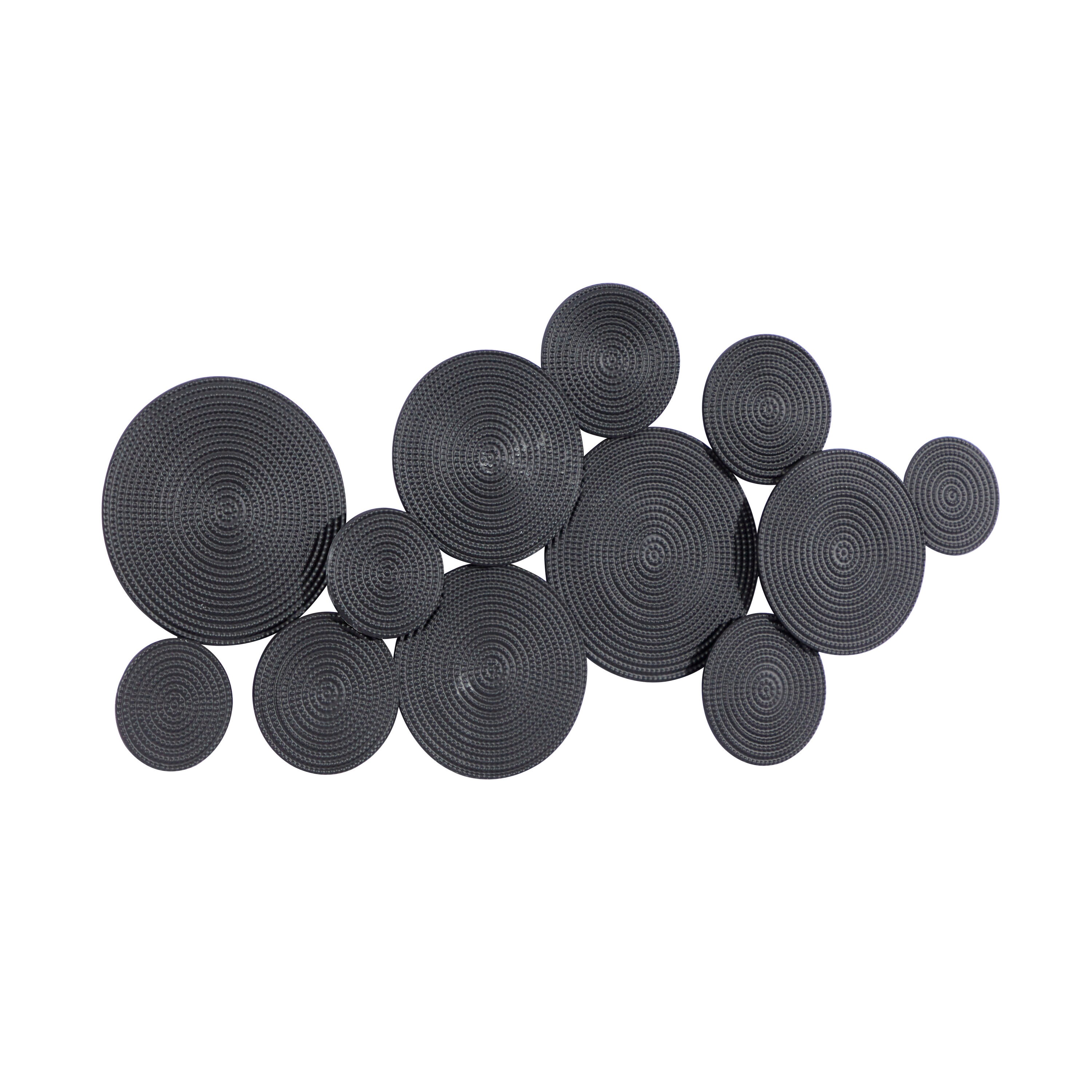 Black Iron Contemporary Abstract Wall Sculpture