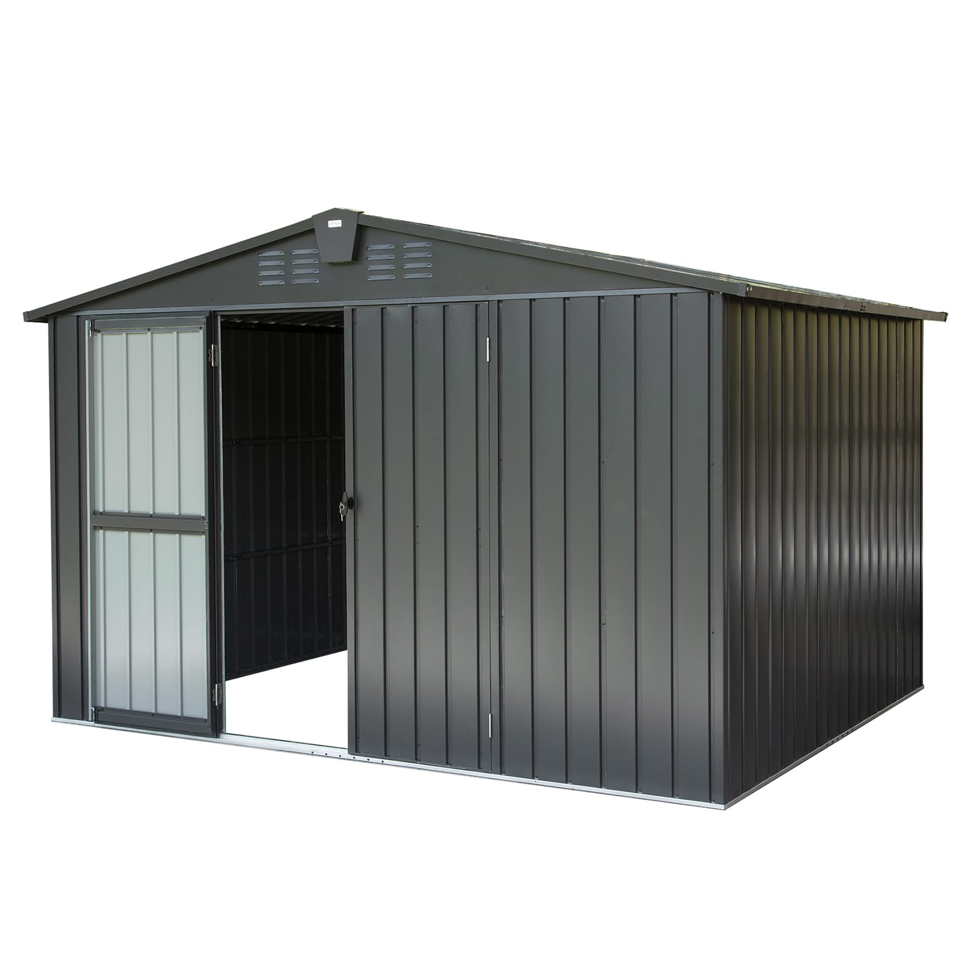 Kahomvis CREF-QP211-32 8-Feet x 10-Feet Galvanized steel Storage Shed
