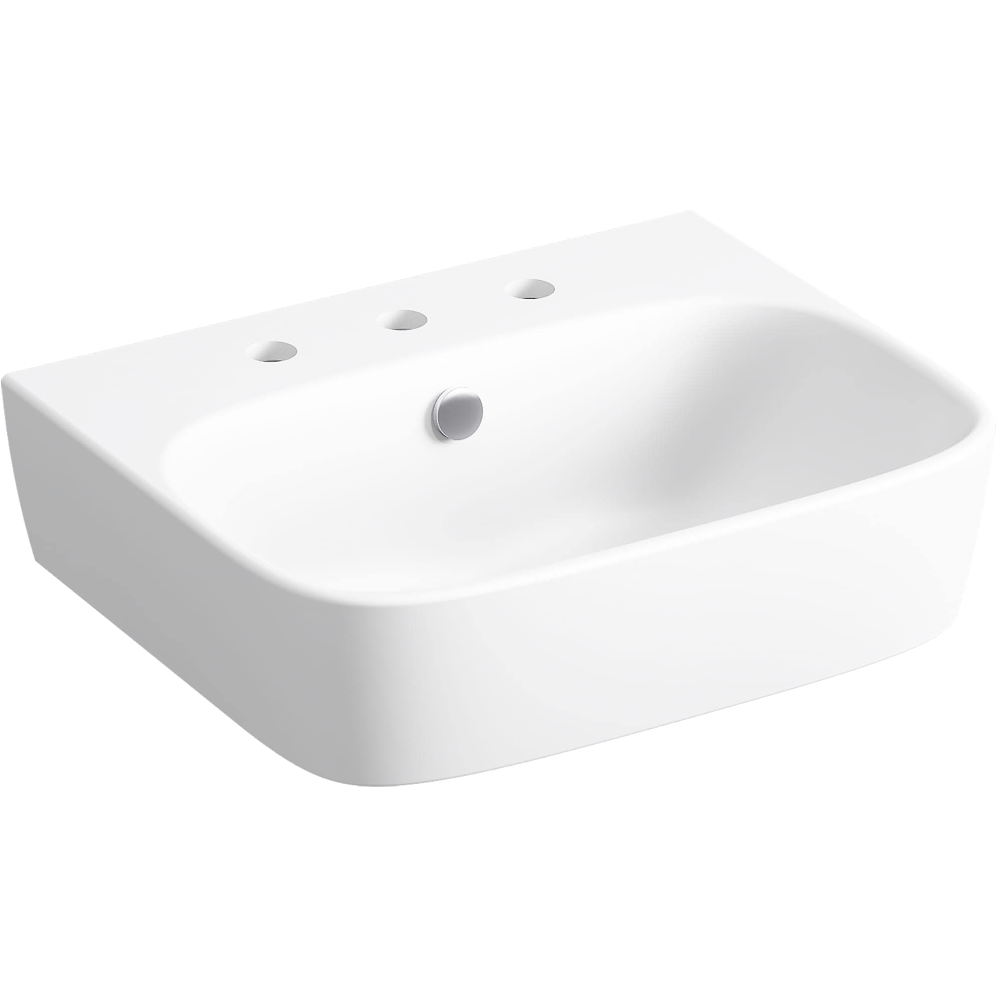 KOHLER ModernLife Vitreous China Wall-mount Rectangular White Bathroom ...