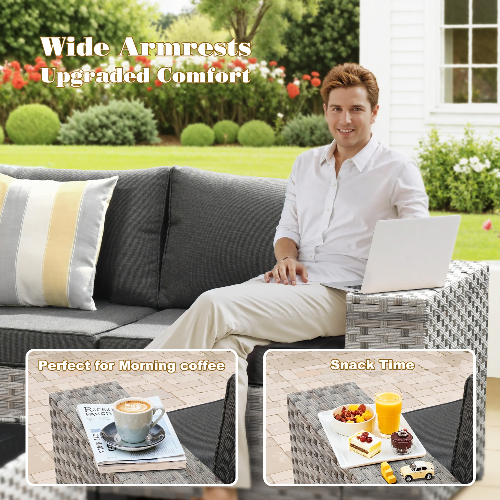 Pouuin SCFPBBR1-9 Patio-Sofas-Daybeds - View #7