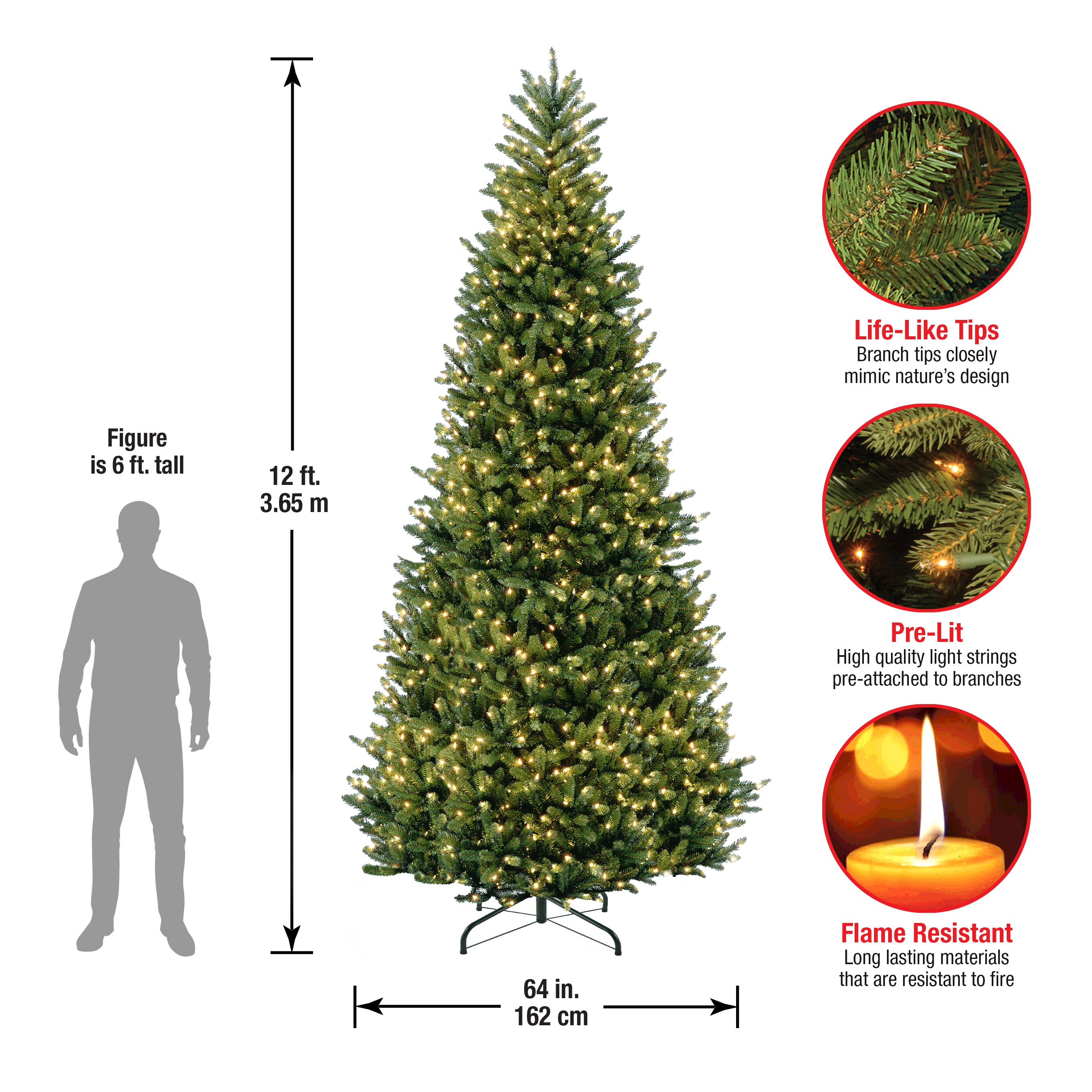 National Tree Company NAFFSLH1-120LO Artificial-Christmas-Trees - View #5