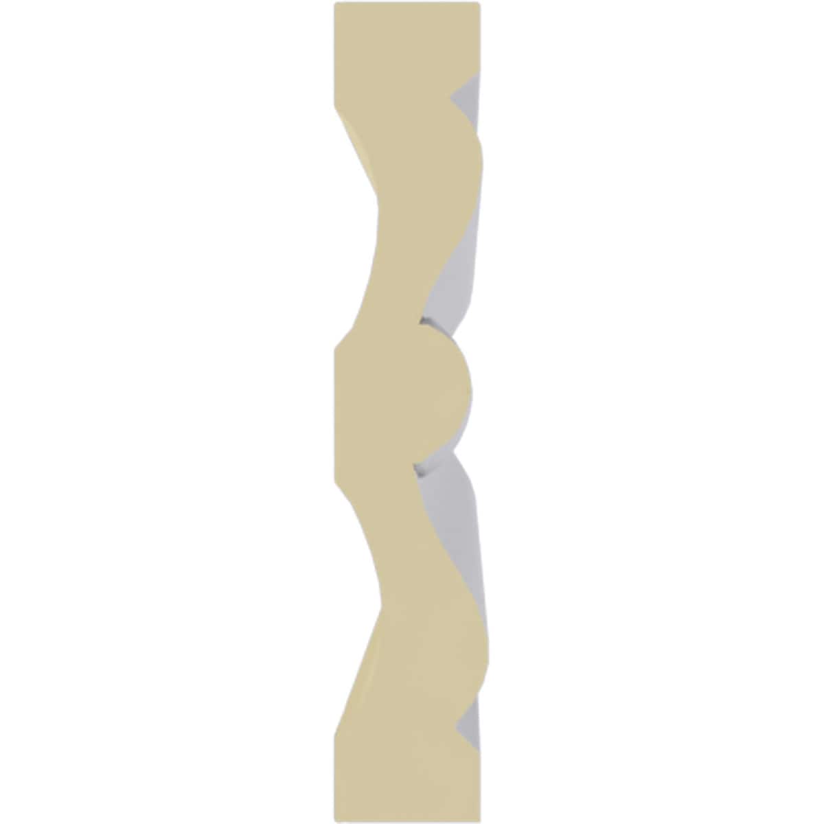 Oslo Rope White Polyurethane Crown Moulding 94.5"