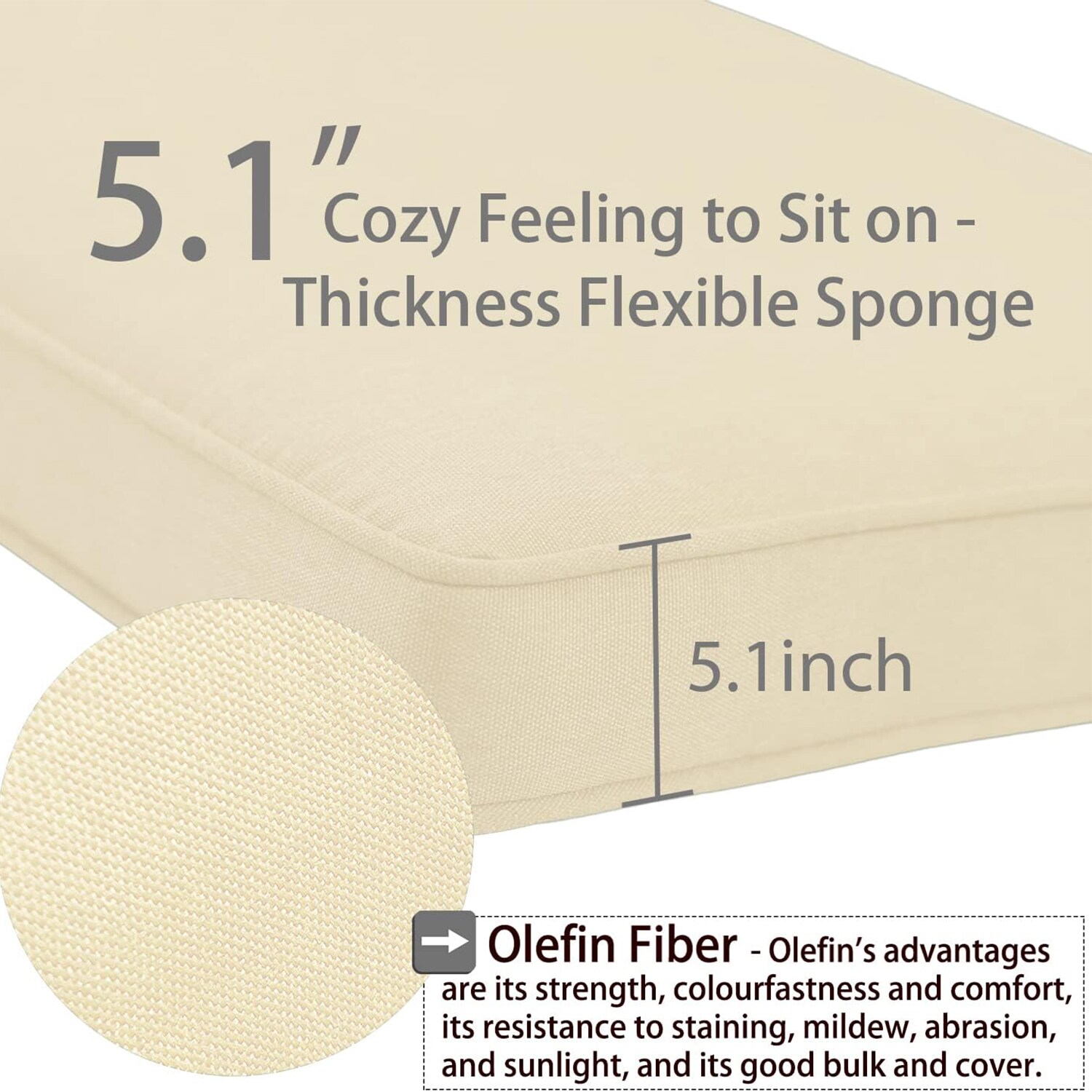 Aoodor A051-PLNLN Patio-Furniture-Cushions - View #4