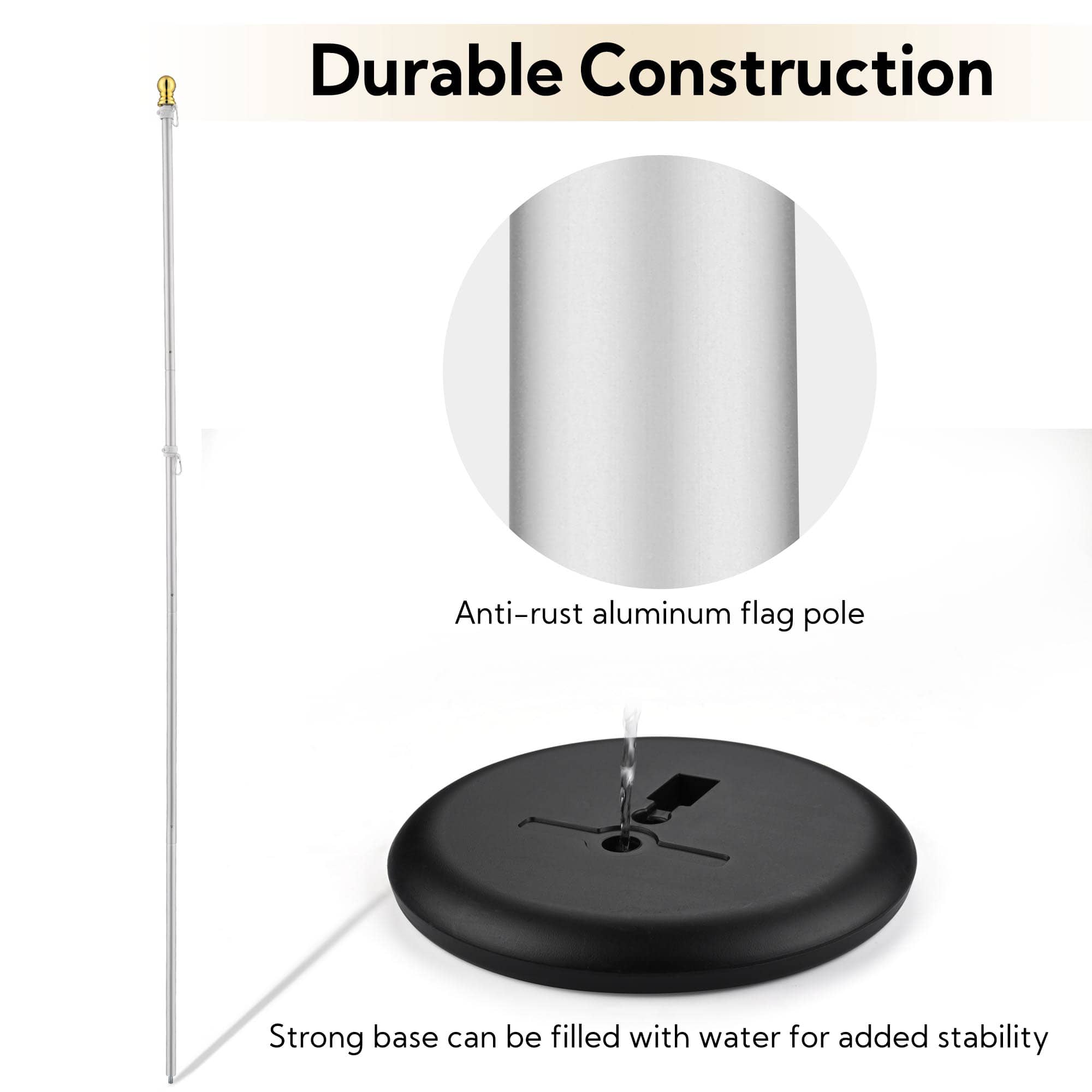 Yescom 22FLP014-8FTS-BX4-LO Flag-Poles - View #3