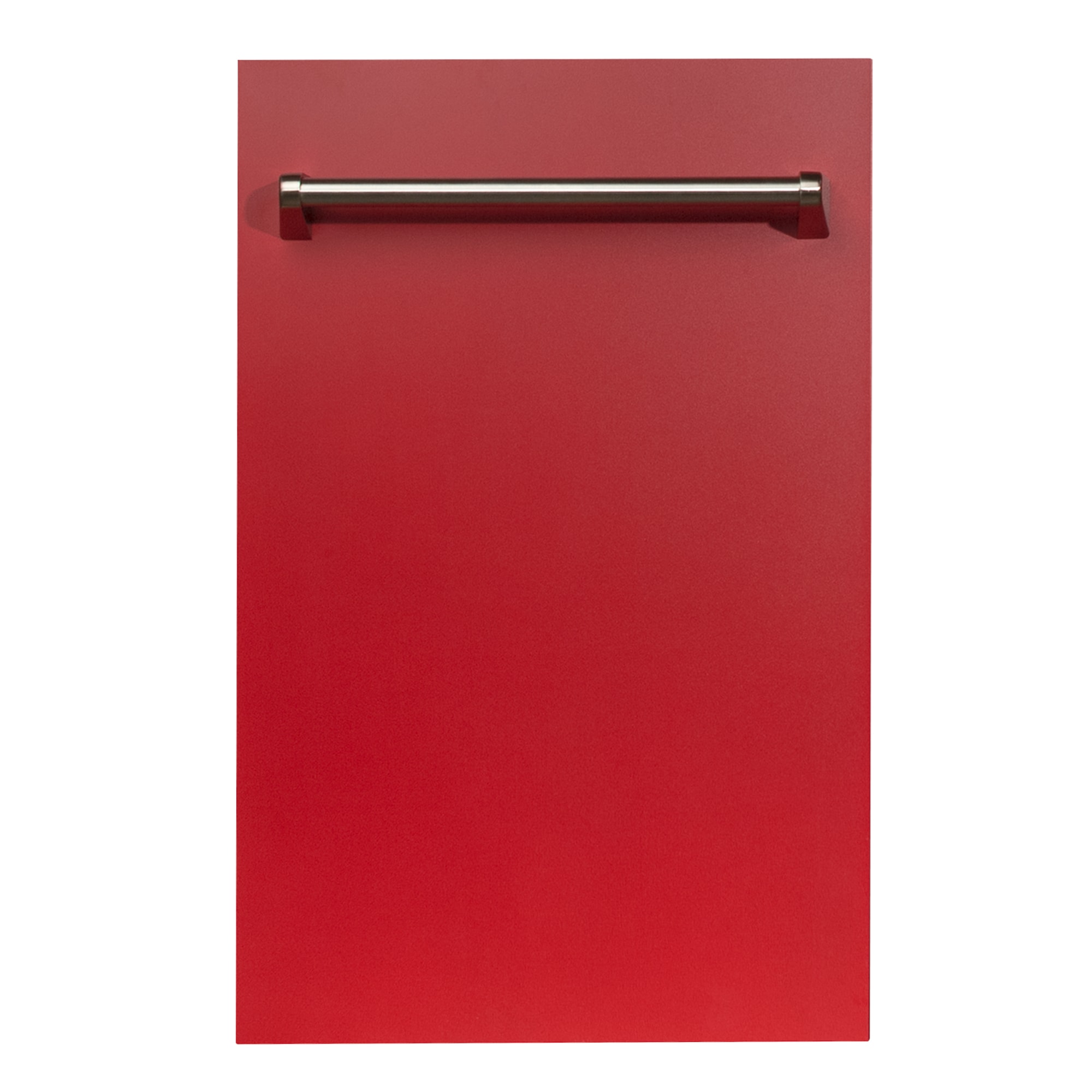 ZLINE KITCHEN & BATH DW-RM-18 Classic 18 inch Top Control Built-in Dishwasher ( Stainless Steel Tub with Red Matte Panel and Traditional Handle ) ENERGY STAR Certified 52-Decibels Standard Sound Level