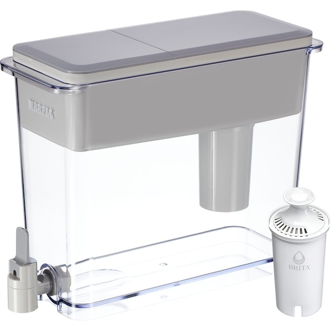 Brita Ultra Max Water Filter Dispenser Gray Plastic Water Filter Pitcher in  the Water Filter Pitchers department at