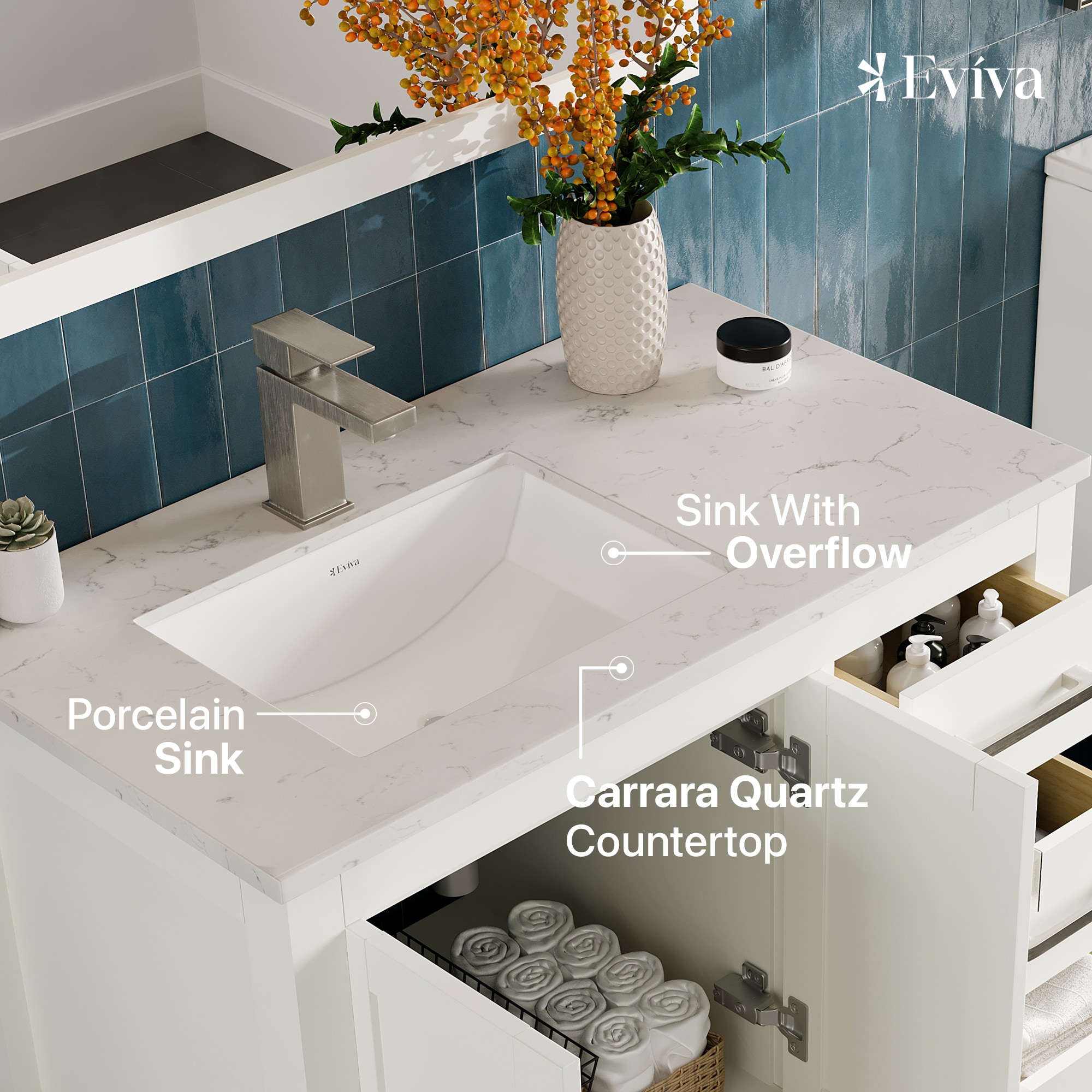 Eviva TVN414-38X18WH-Q Bath-Vanity-Combo - View #4