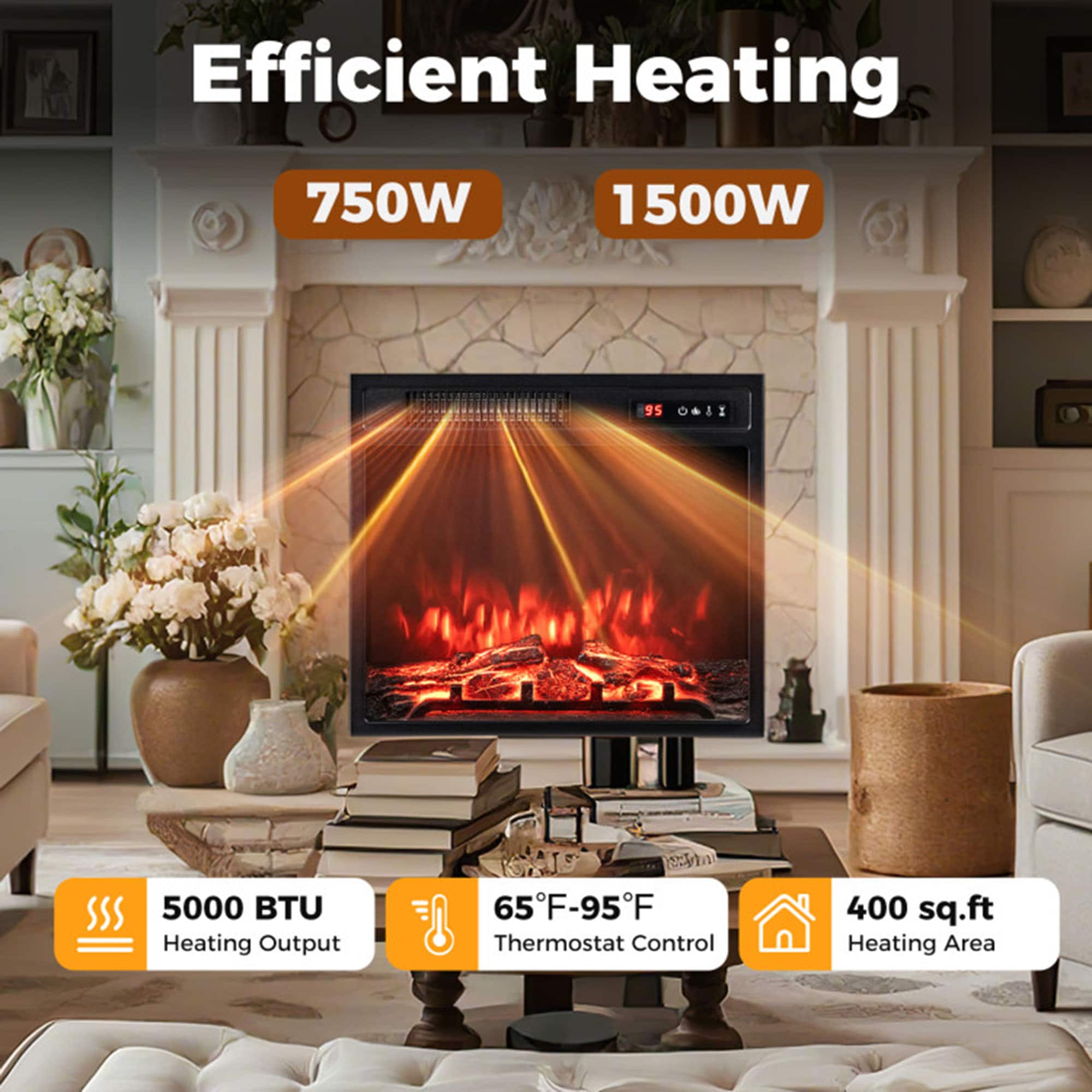 Clihome CL-FP11034US Electric-Fireplaces - View #6