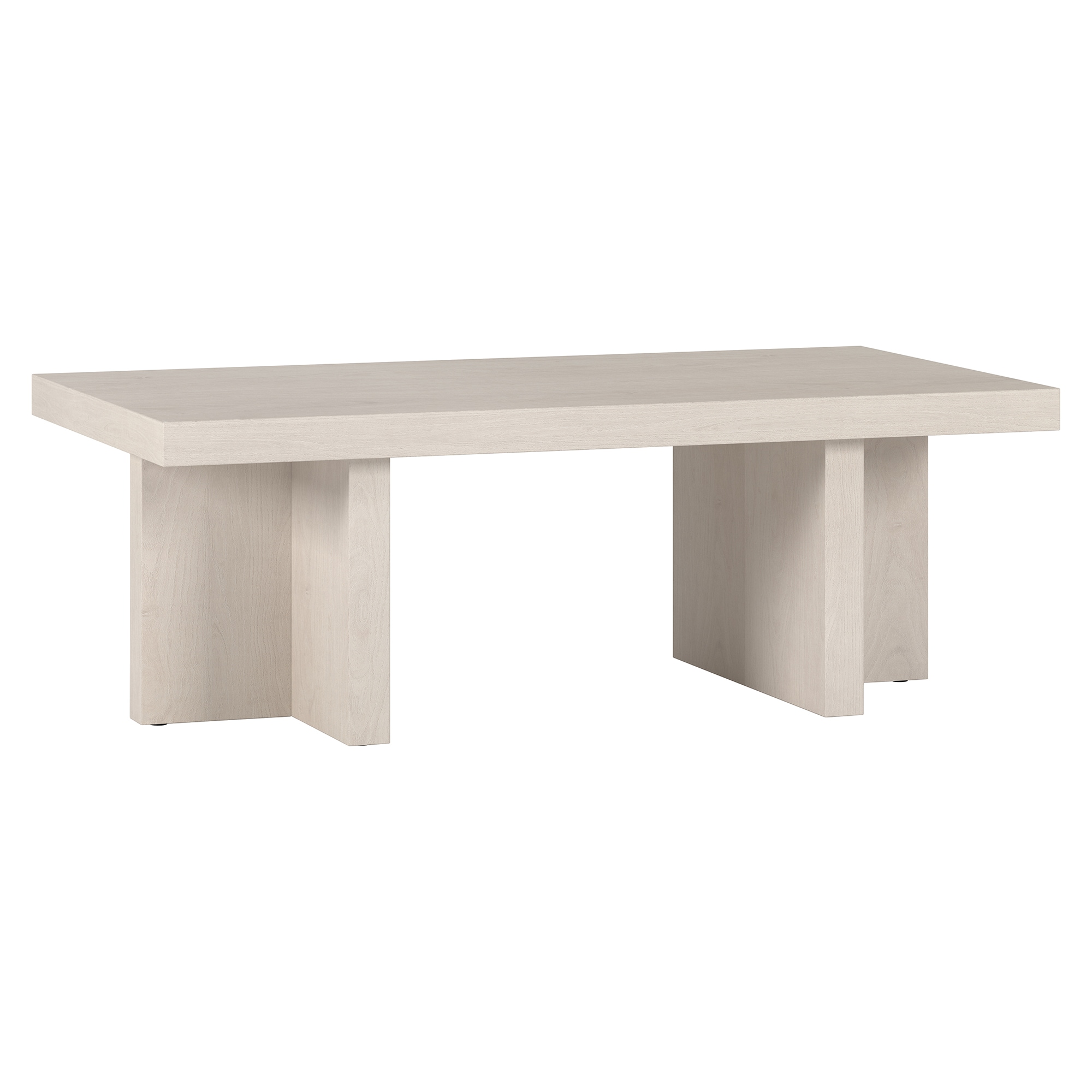 Hailey Home Dimitra Alder White Mdf Modern Coffee Table in the Coffee ...