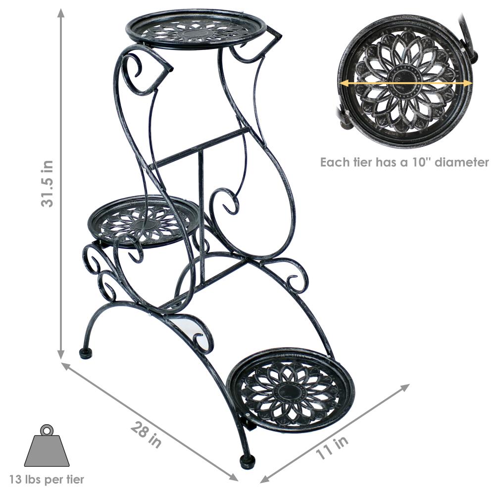 Sunnydaze Decor KF-3VFS Plant-Stand - View #11