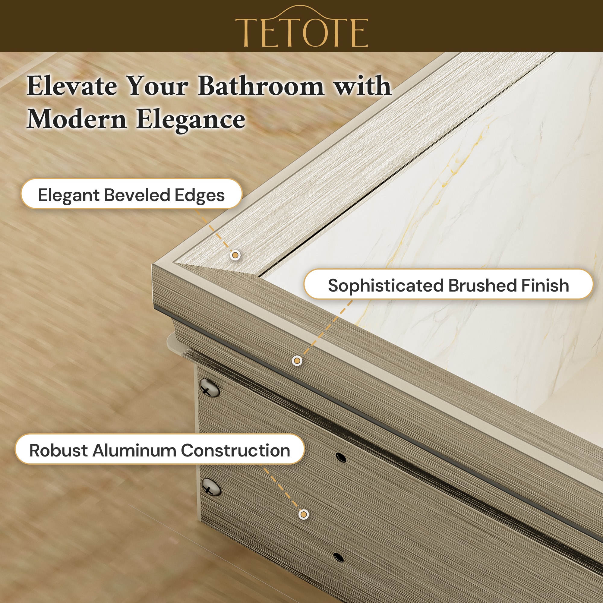 TETOTE LSC-TE-4832BN-M09 Bathroom-Medicine-Cabinets - Thumbnail View #5
