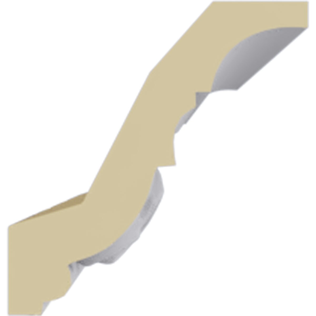 2 7/8"H x 2 3/4"P x 4"F x 94 1/2"L Caputo Crown Moulding