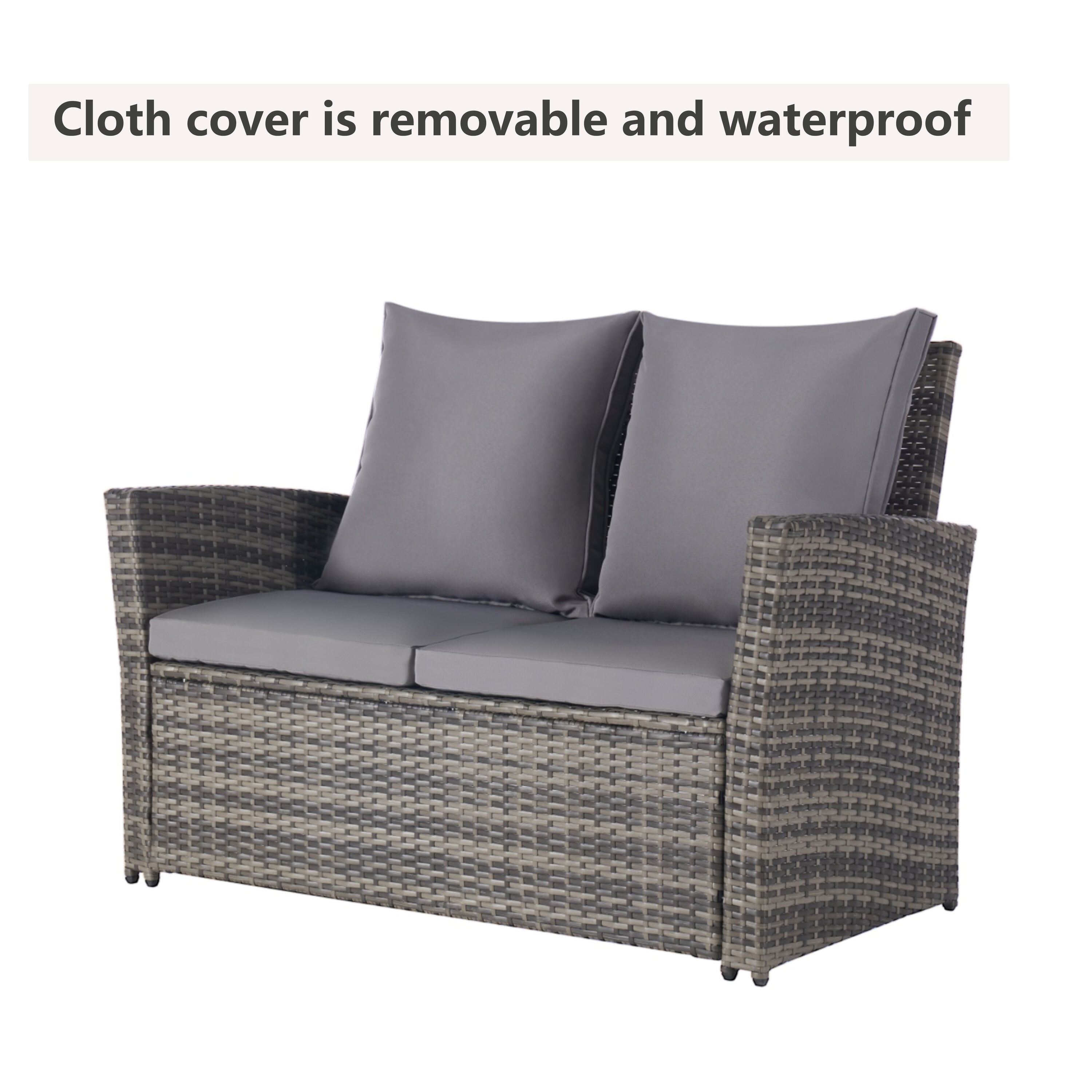 Hrinhom HC-OT01-DARK GRAY Patio-Conversation-Sets - View #3