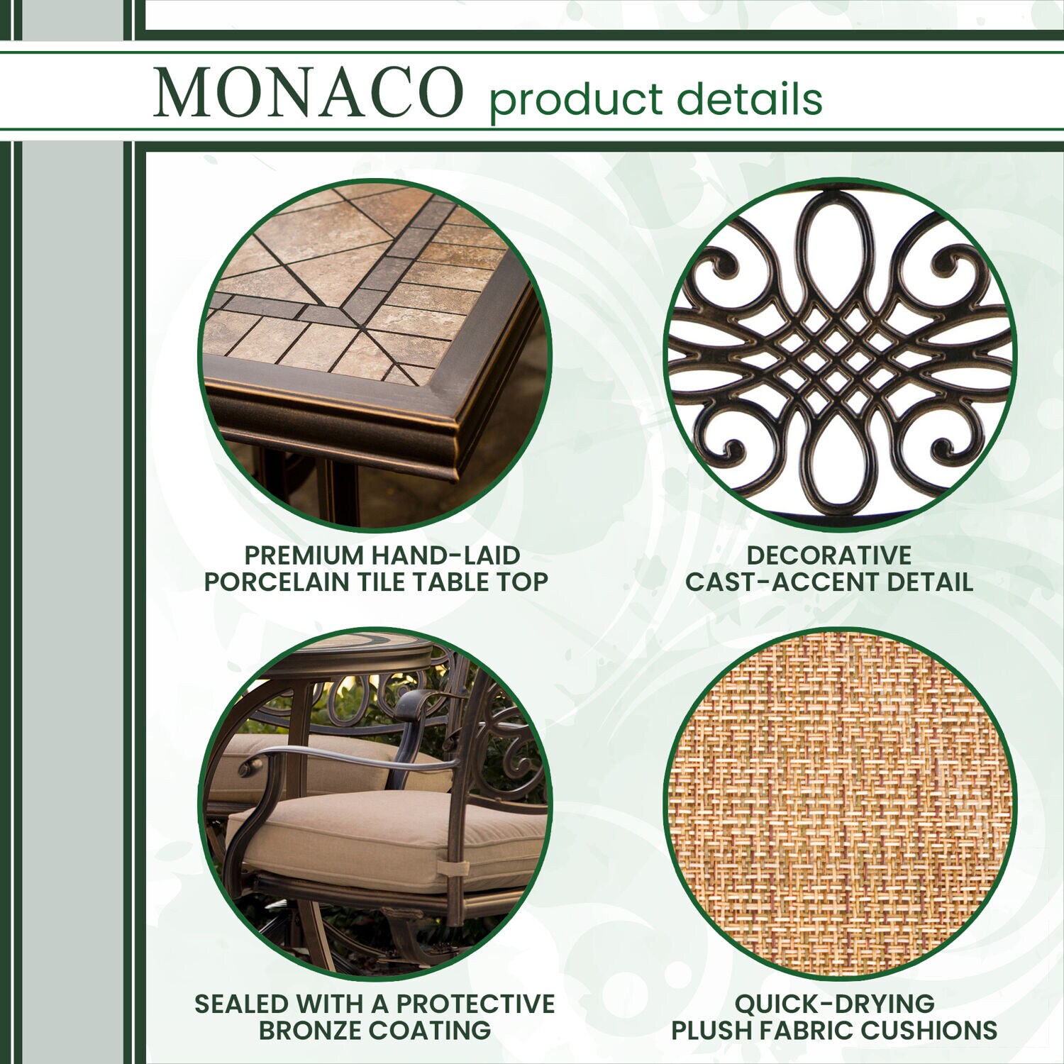 Hanover MONDN5PCSW-4 Patio-Dining-Sets - View #5