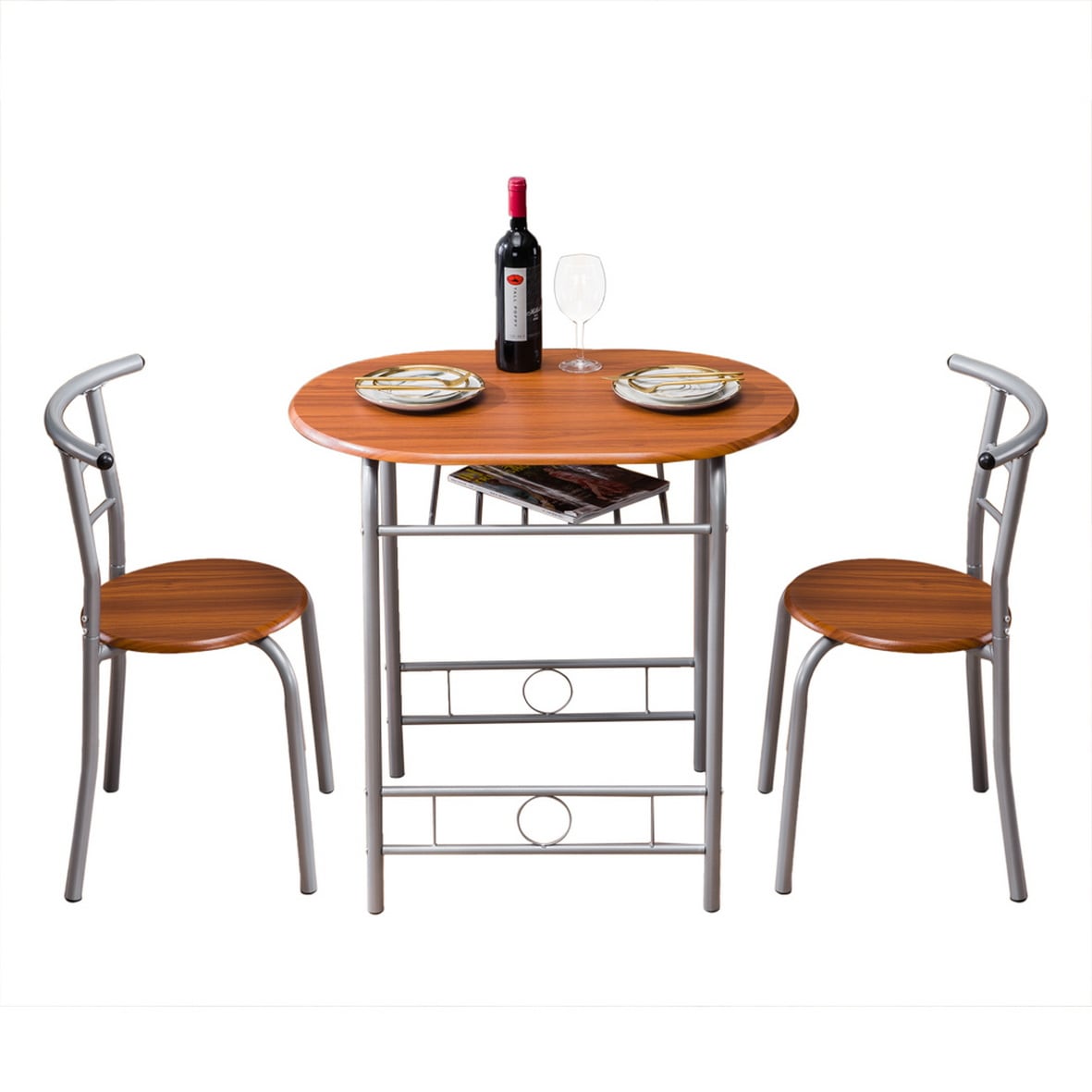 Winado 303868585673 Light Brown Contemporary/Modern Dining Room Set with Round Table ( Seats 330 )