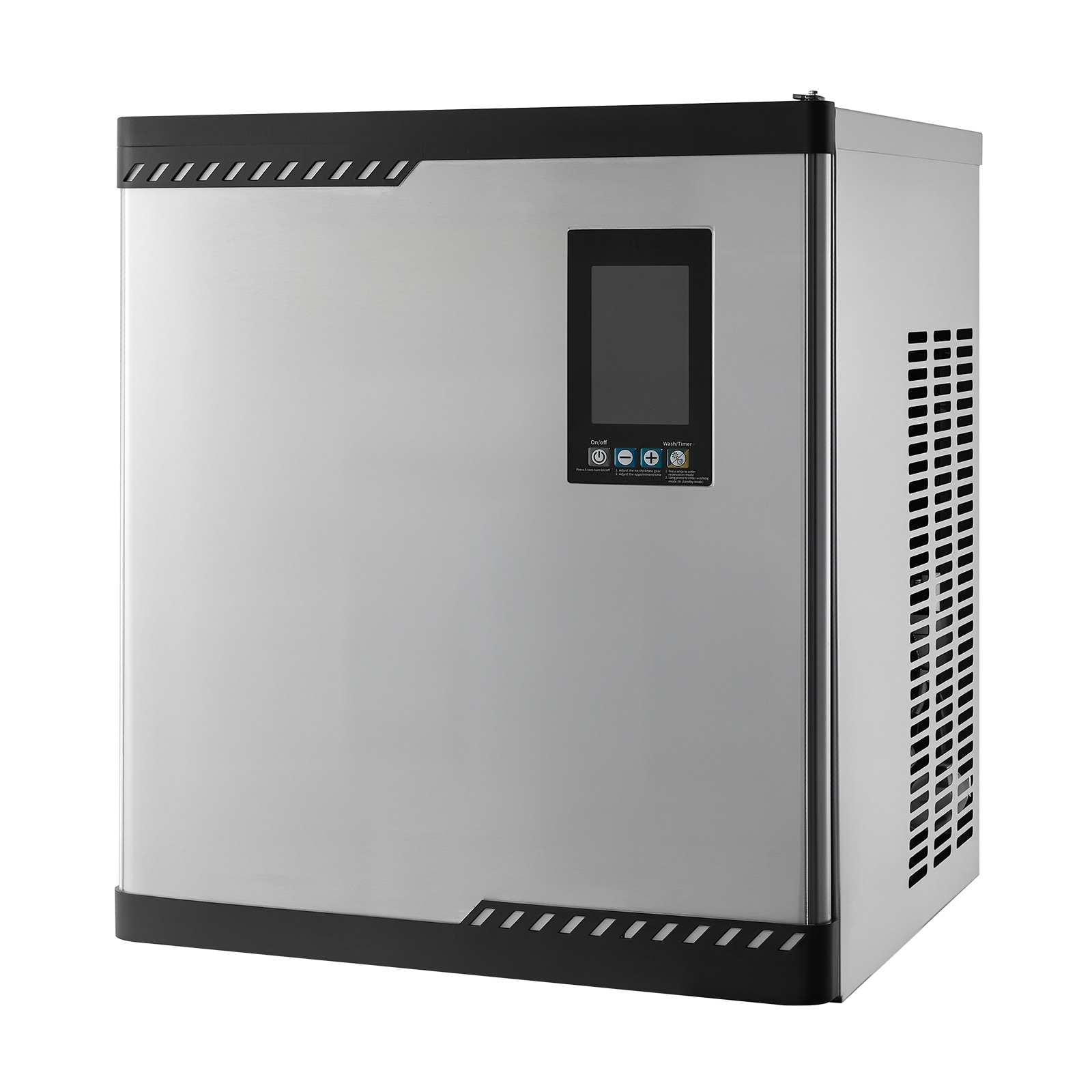VEVOR SCFTZBJJTXFB08843V1 Commercial Ice Maker Machine - Head 300 Lbs/Day Stainless Steel Ice Machine with Scheduled Ice-Making Self-Cleaning Adjustable Thickness Ideal for Restaurant Bar Cafe Hotel - Head Only
