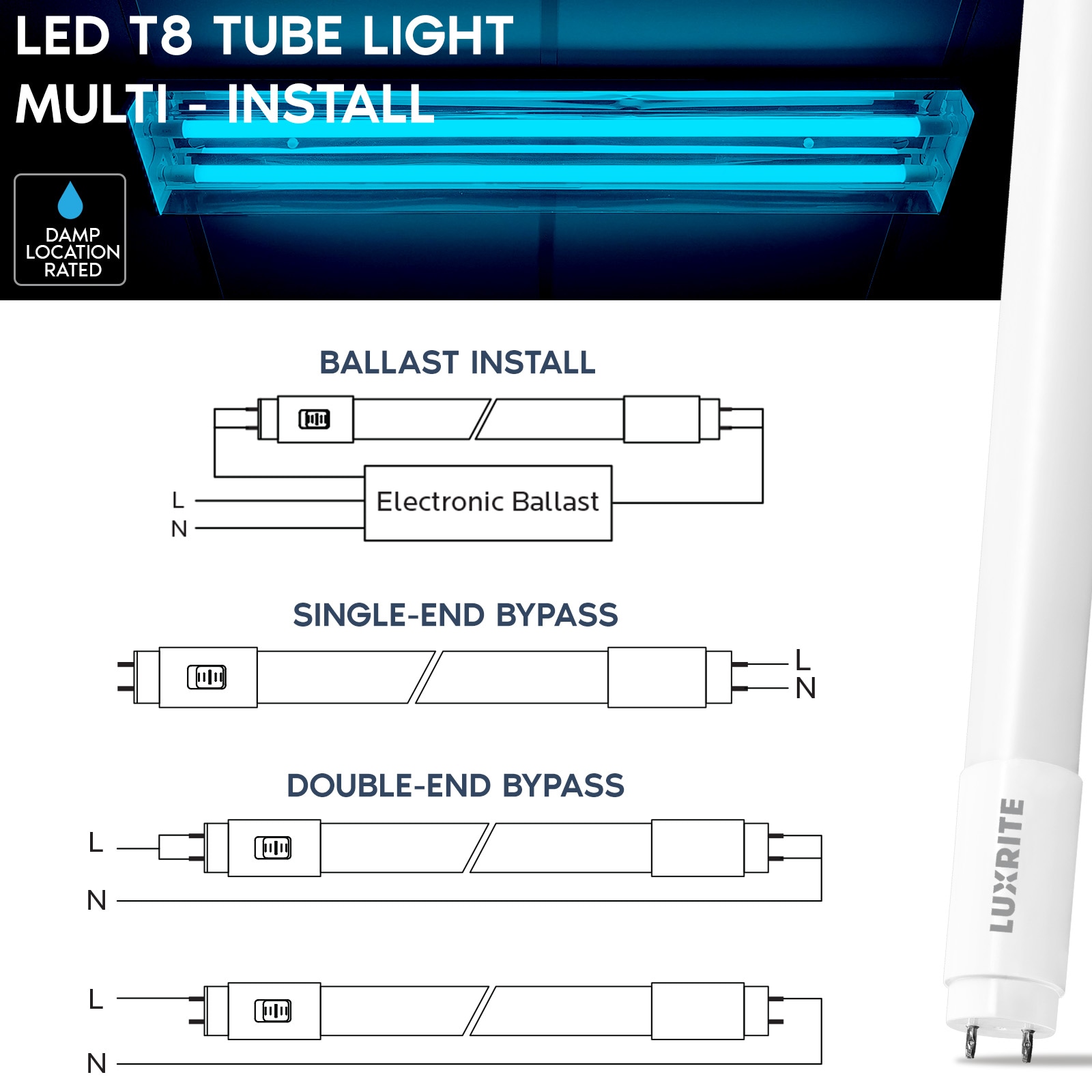 Luxrite LR34237-25PK Led-Tube-Light-Bulbs - View #4