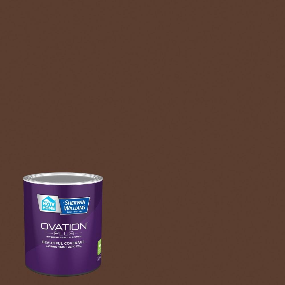 HGTV HOME by Sherwin-Williams 2009-10-2557206 Ovation Plus Satin Roasted Coffee 2009-10 Latex Interior Paint Paint + Primer ( 1-quart )