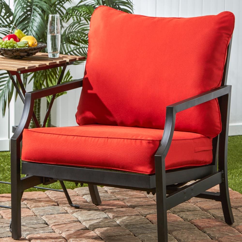 Greendale Home Fashions 24-in x 24-in 2-Piece Salsa Deep Seat Patio ...