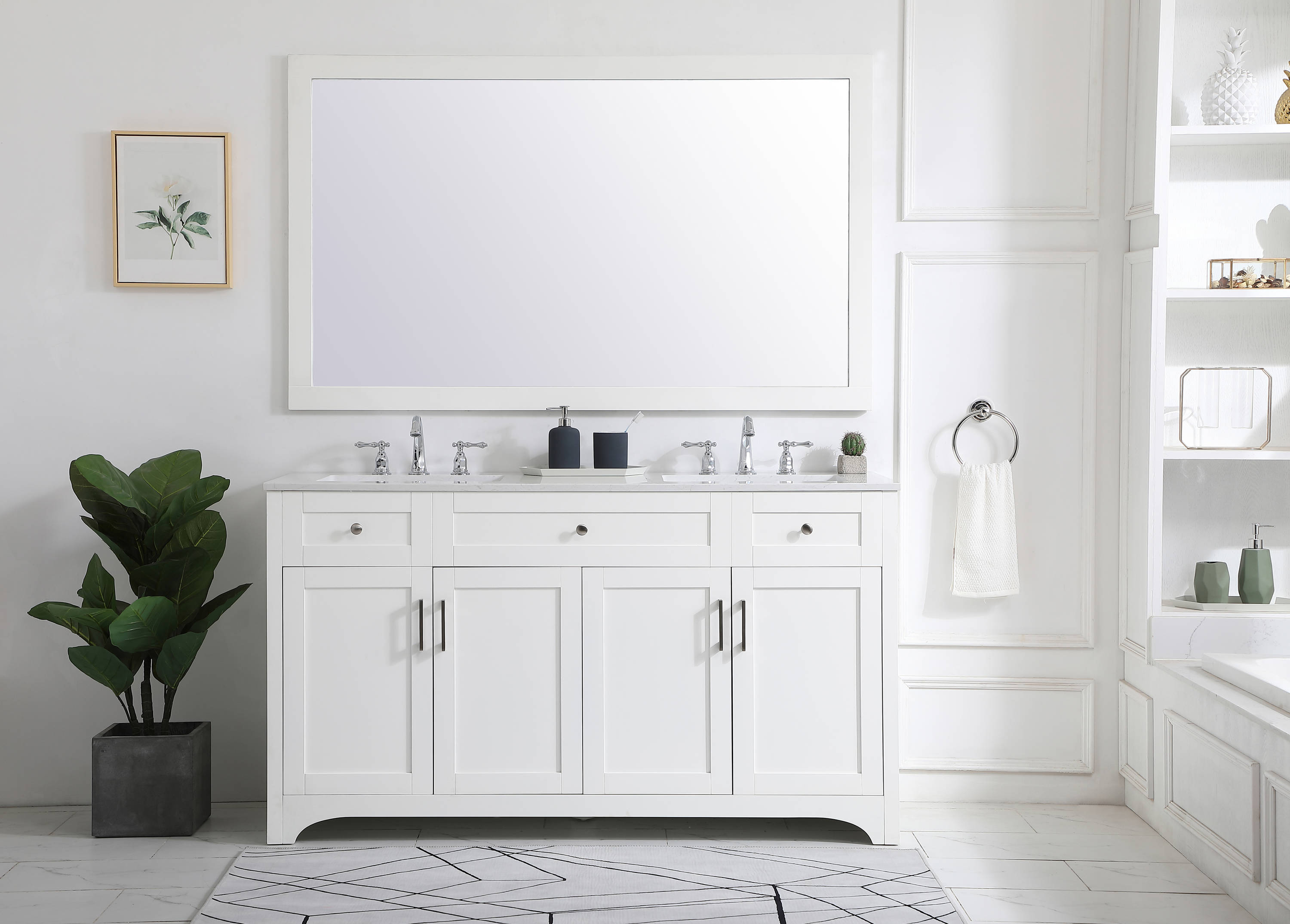 Elegant Decor HF51180DWH Bath-Vanity-Combo - View #7