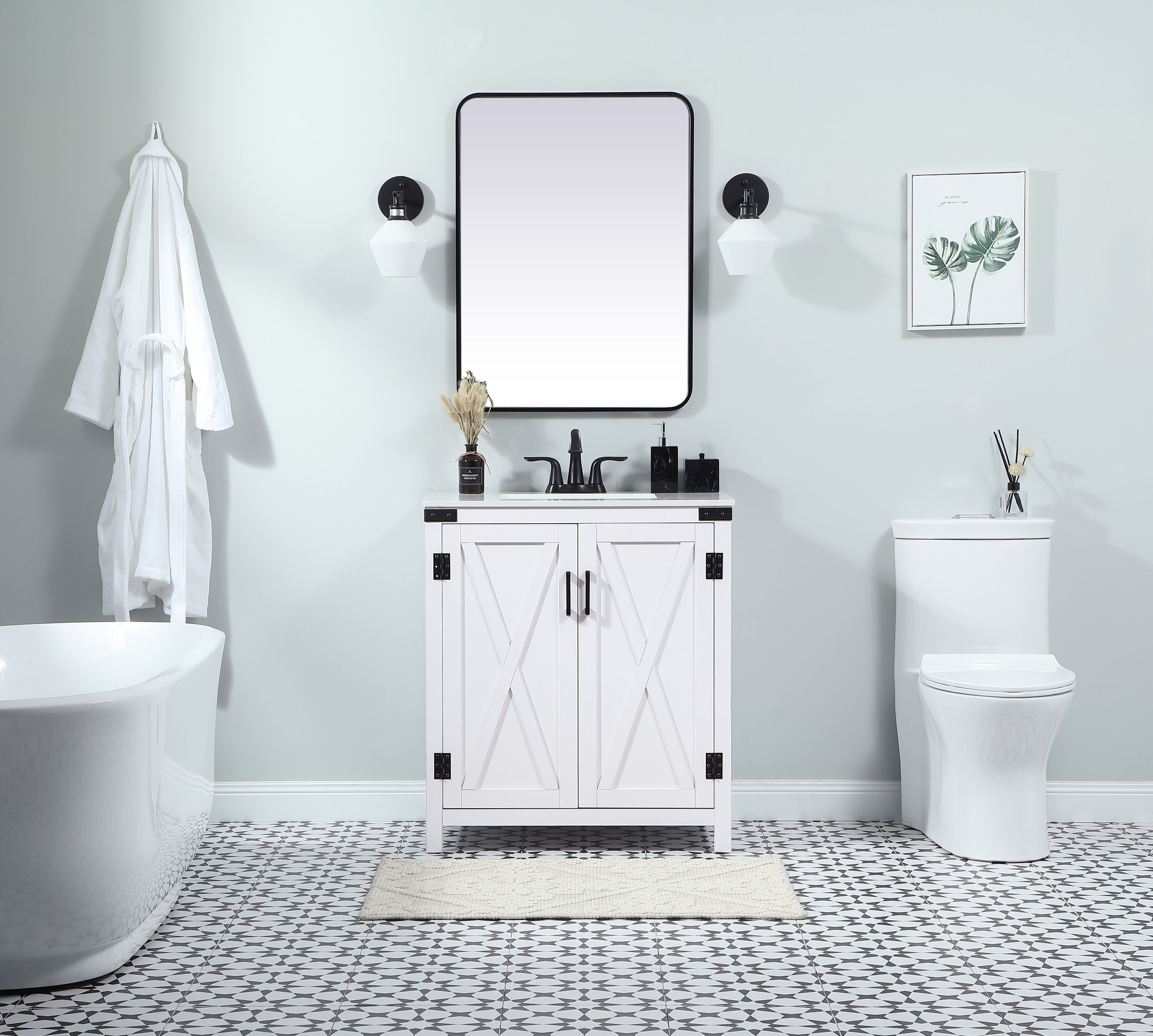 Elegant Decor HF270690WH Bath-Vanity-Combo - View #4