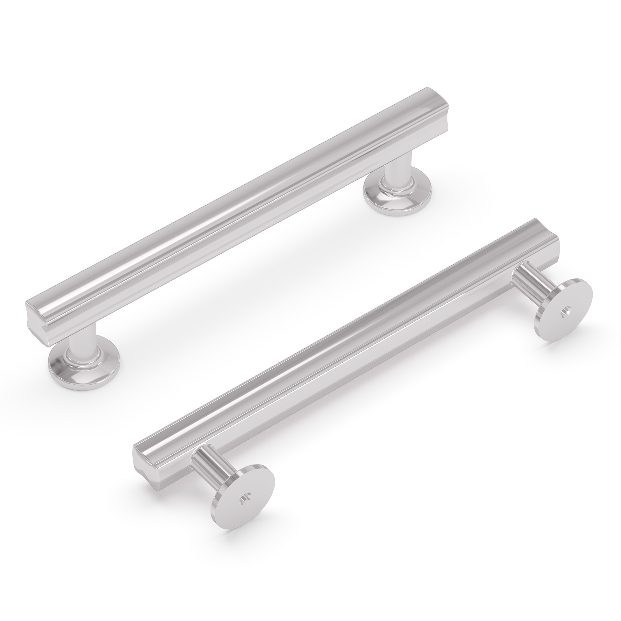 Hickory Hardware H077882CH Woodward 5-1/16-in , 128mm Center to Center Chrome Rectangular Bar