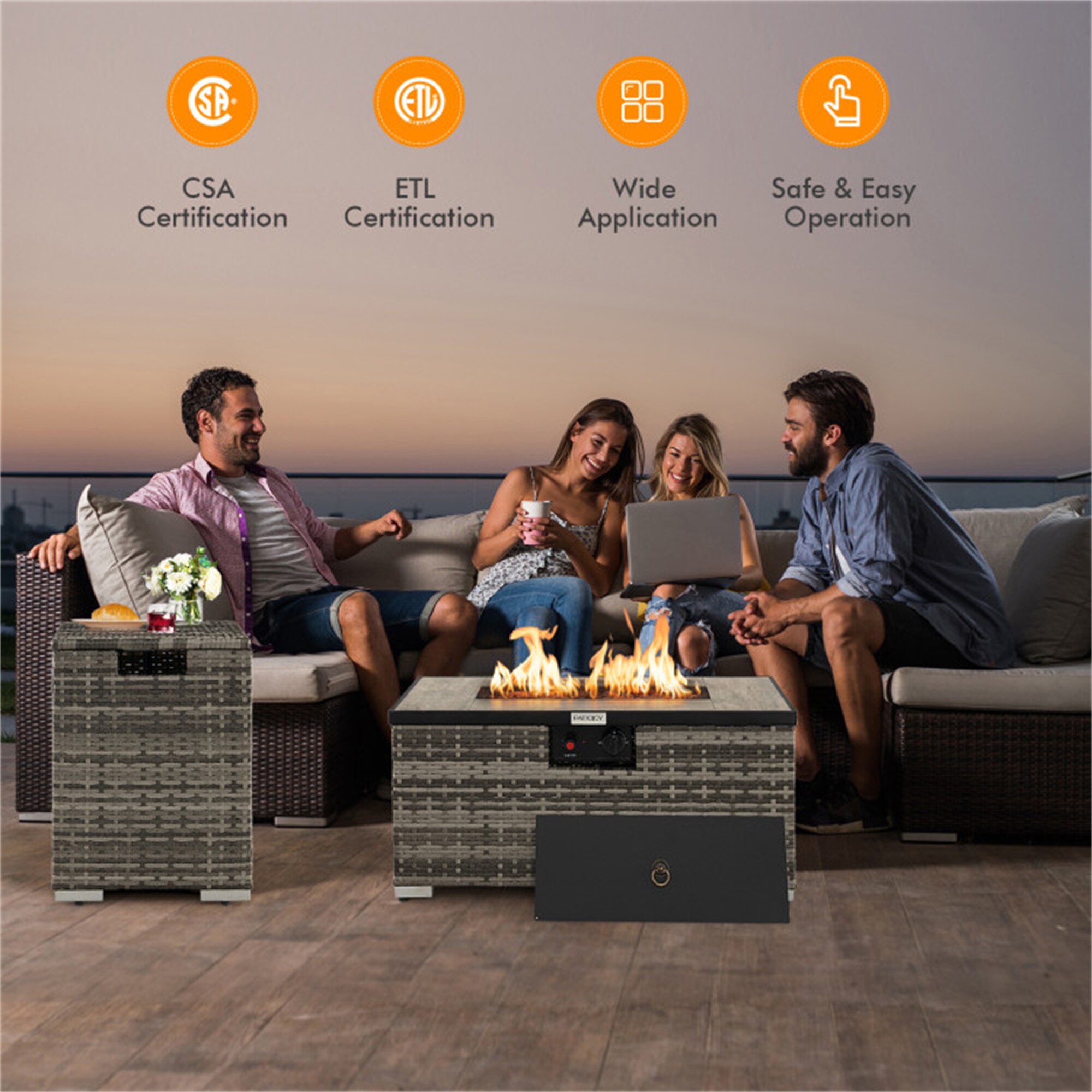 BABOOM BOM-P10261-CO Outdoor-Gas-Firepits - View #10