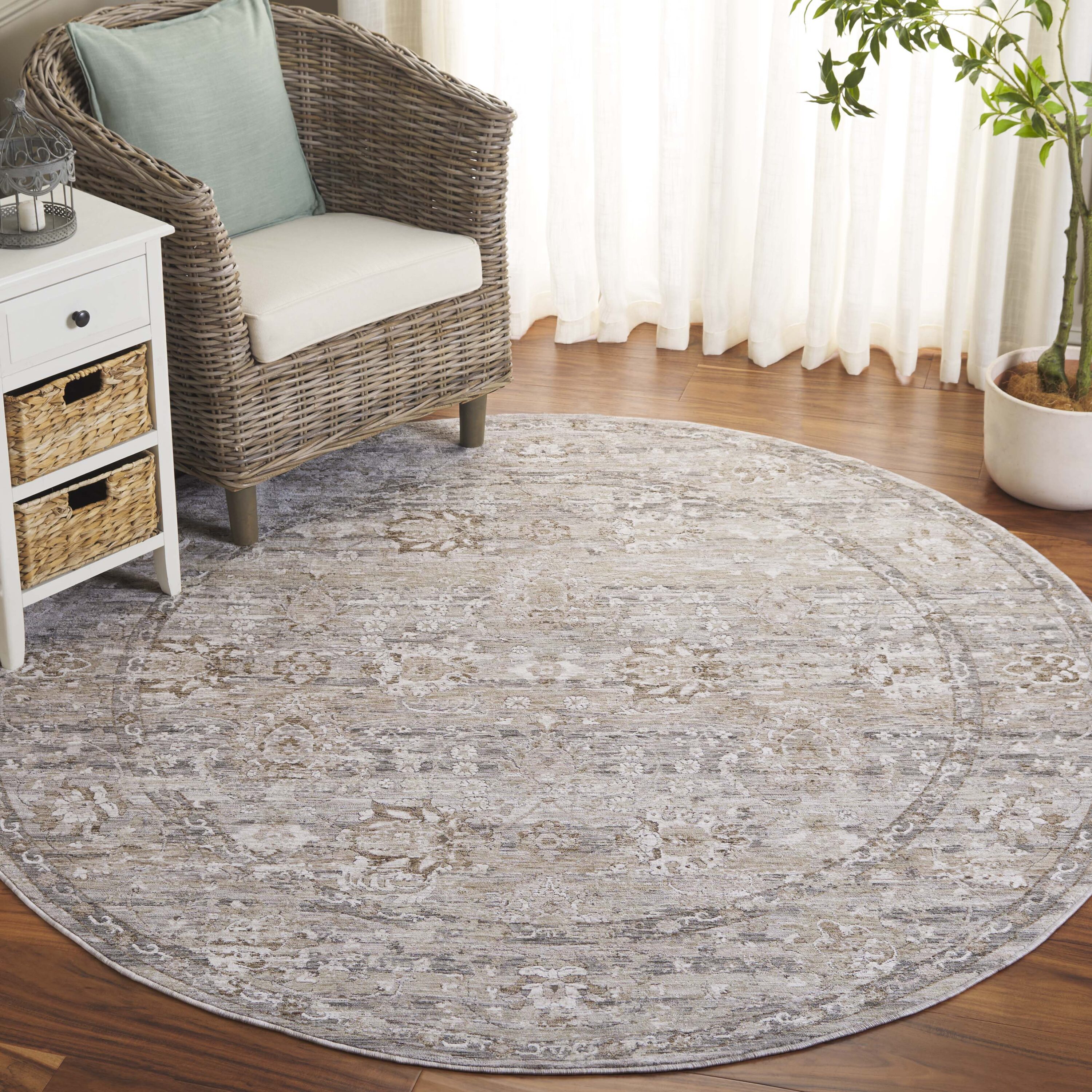 Safavieh - Mason 117B Pheadra E277A Grey Ml Beige 6 x 6 Area rug