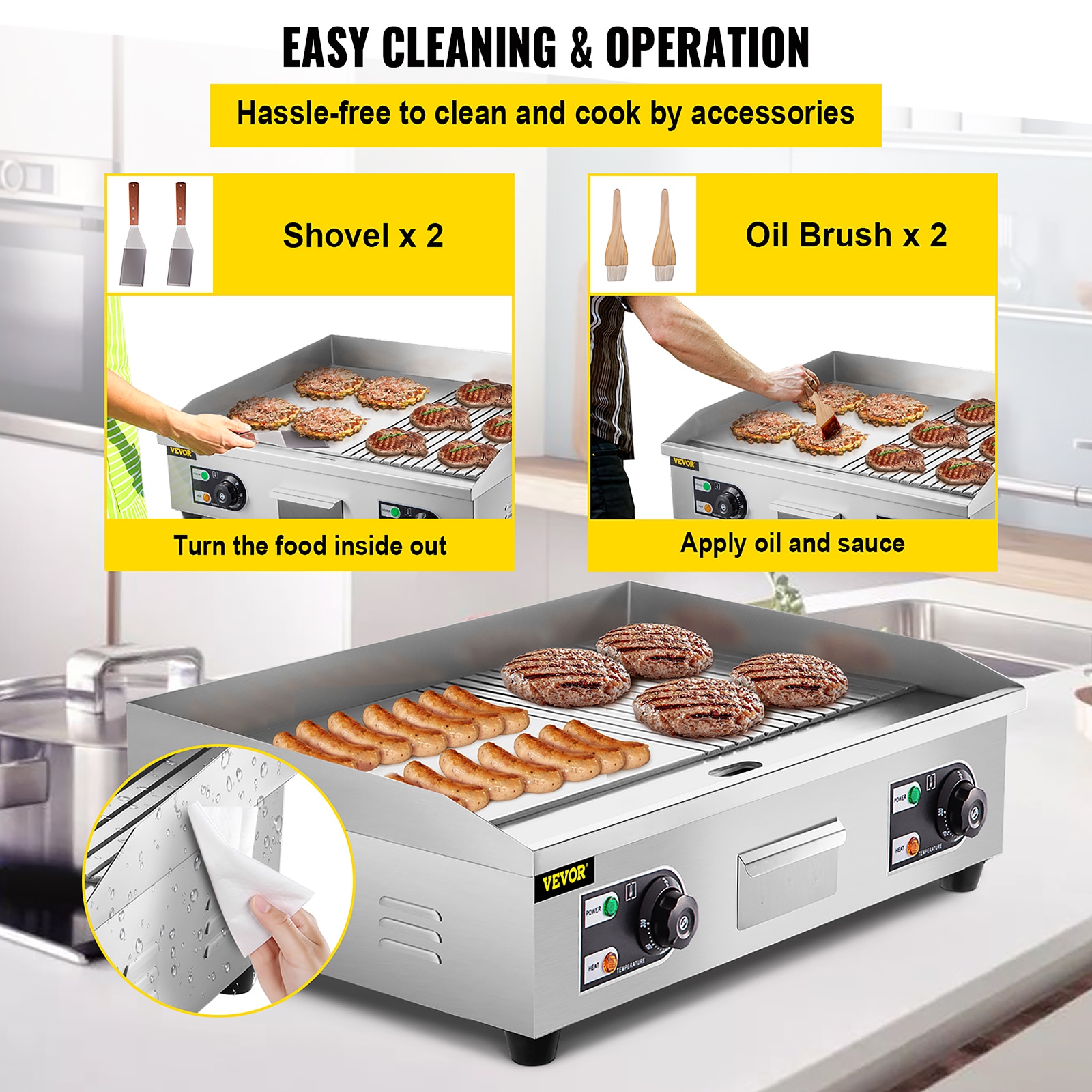 Equipex BGIC3000 Adventys Induction Griddle Countertop 11-3/4W X 14-3/4D  Multilayer Griddle Surface