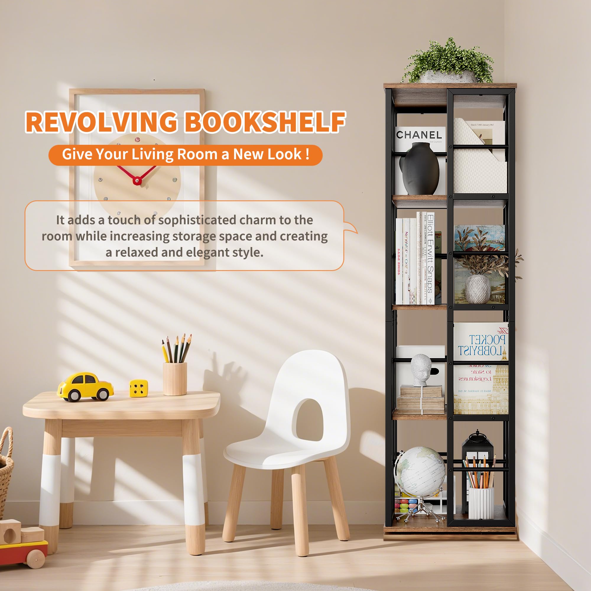 Garvee HHZ-PHK-35D3WT3U bookcases - View #5