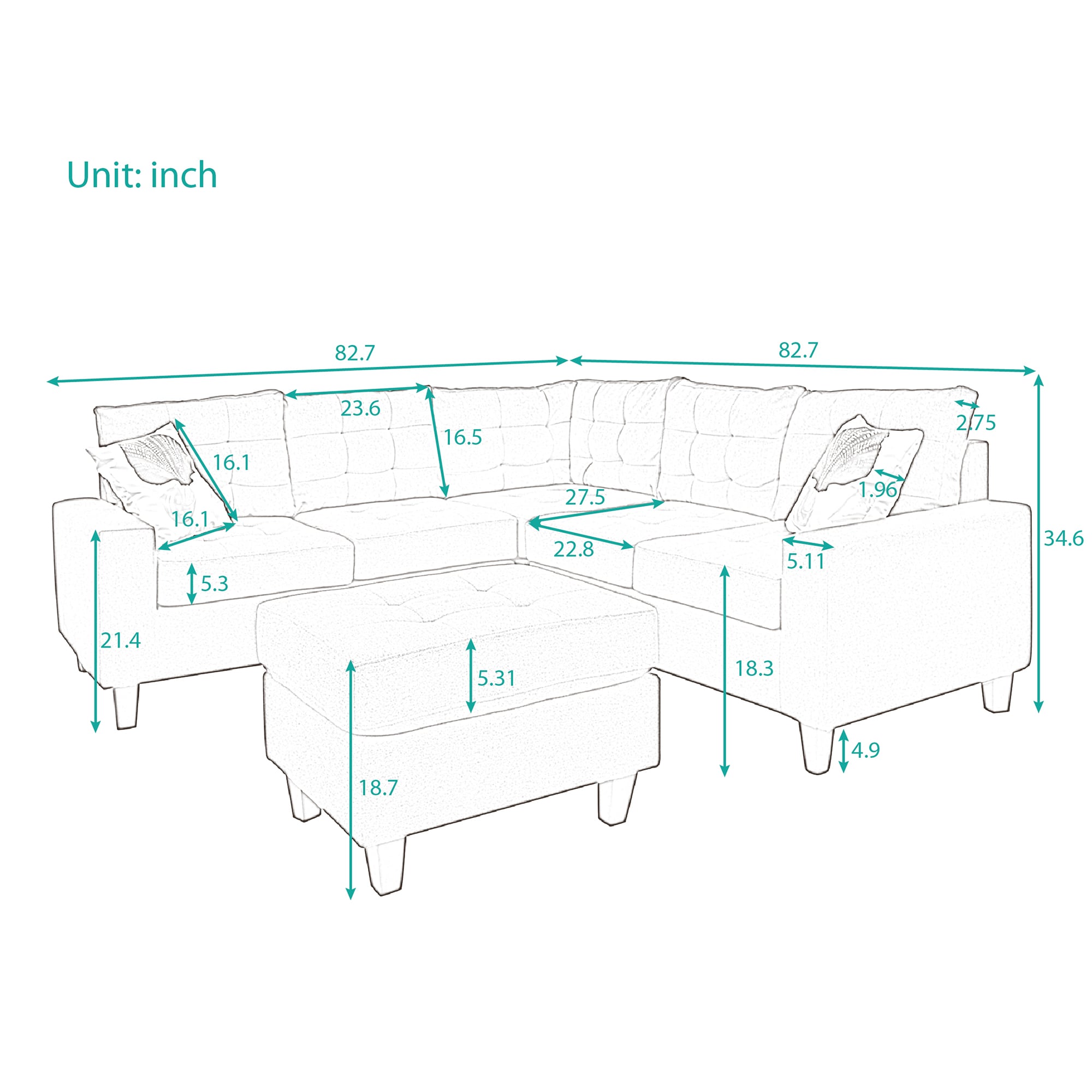 CASAINC BH-039CAA Sofas-Loveseats - View #11