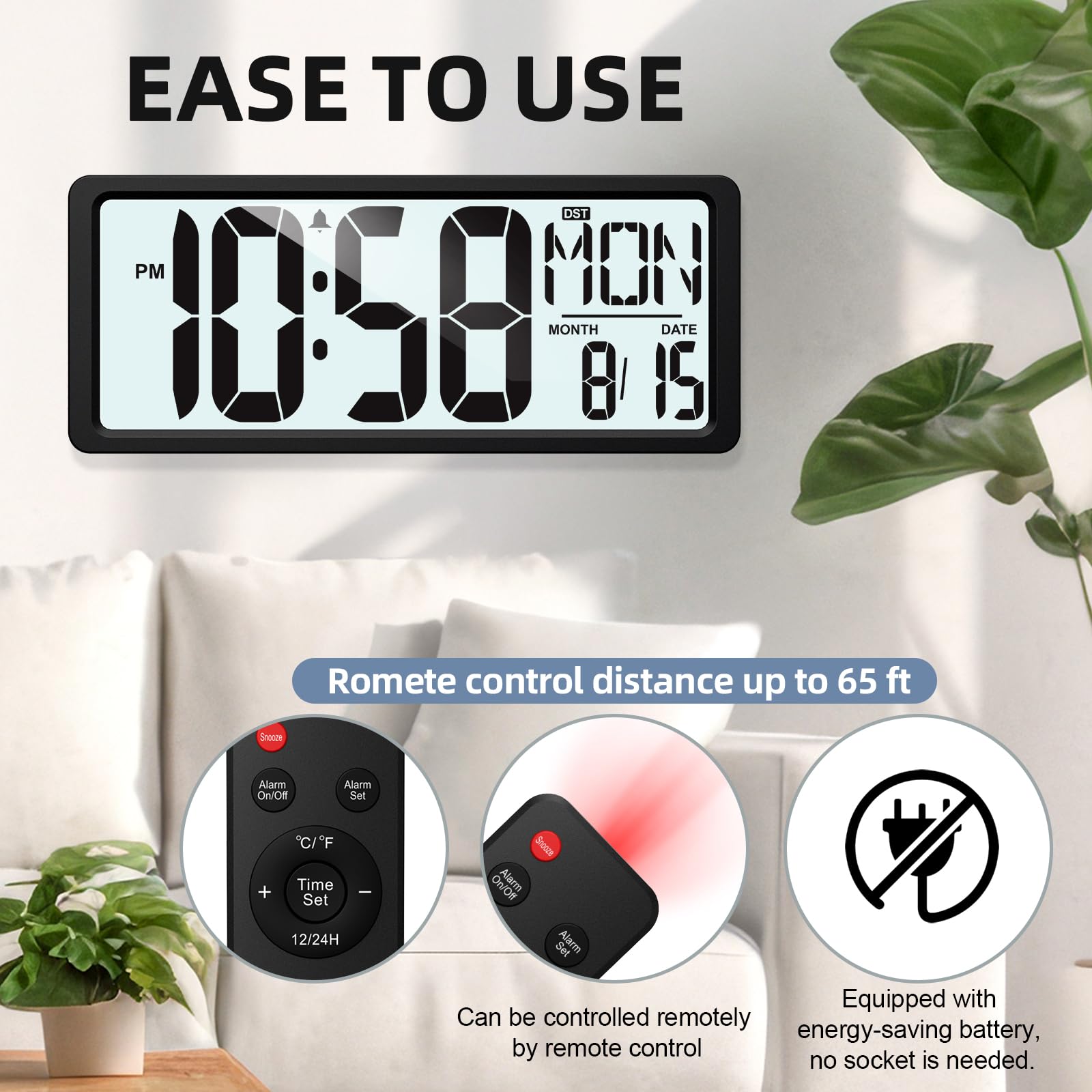 Phewnyzo LPW0813W082 Indoor-Outdoor-Clocks - View #2