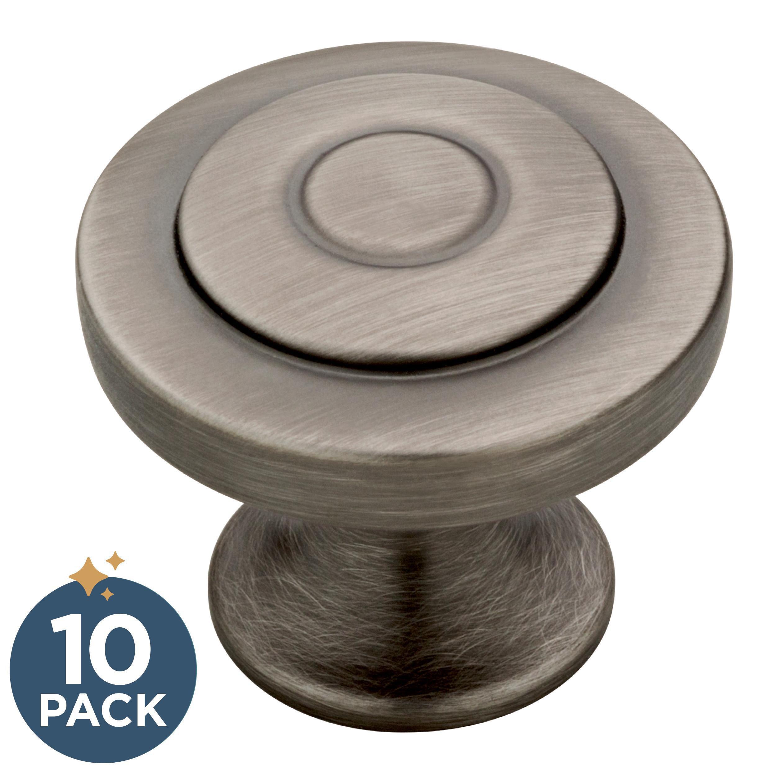 Franklin Brass P29526K-904-B Geary 1-1/4-in Gunmetal Round Cabinet Knob 10 -Pack
