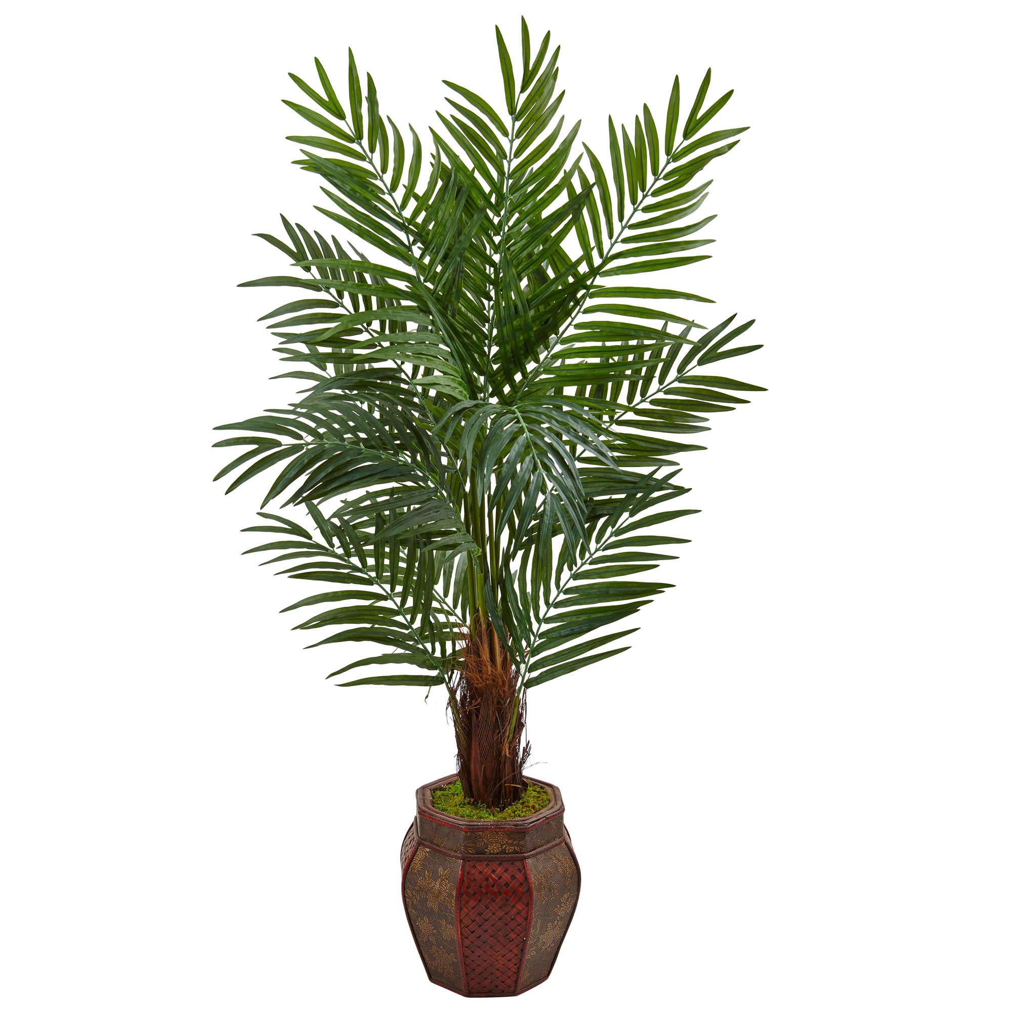 Nearly Natural 5971 60-in Green Indoor Areca Artificial Tree