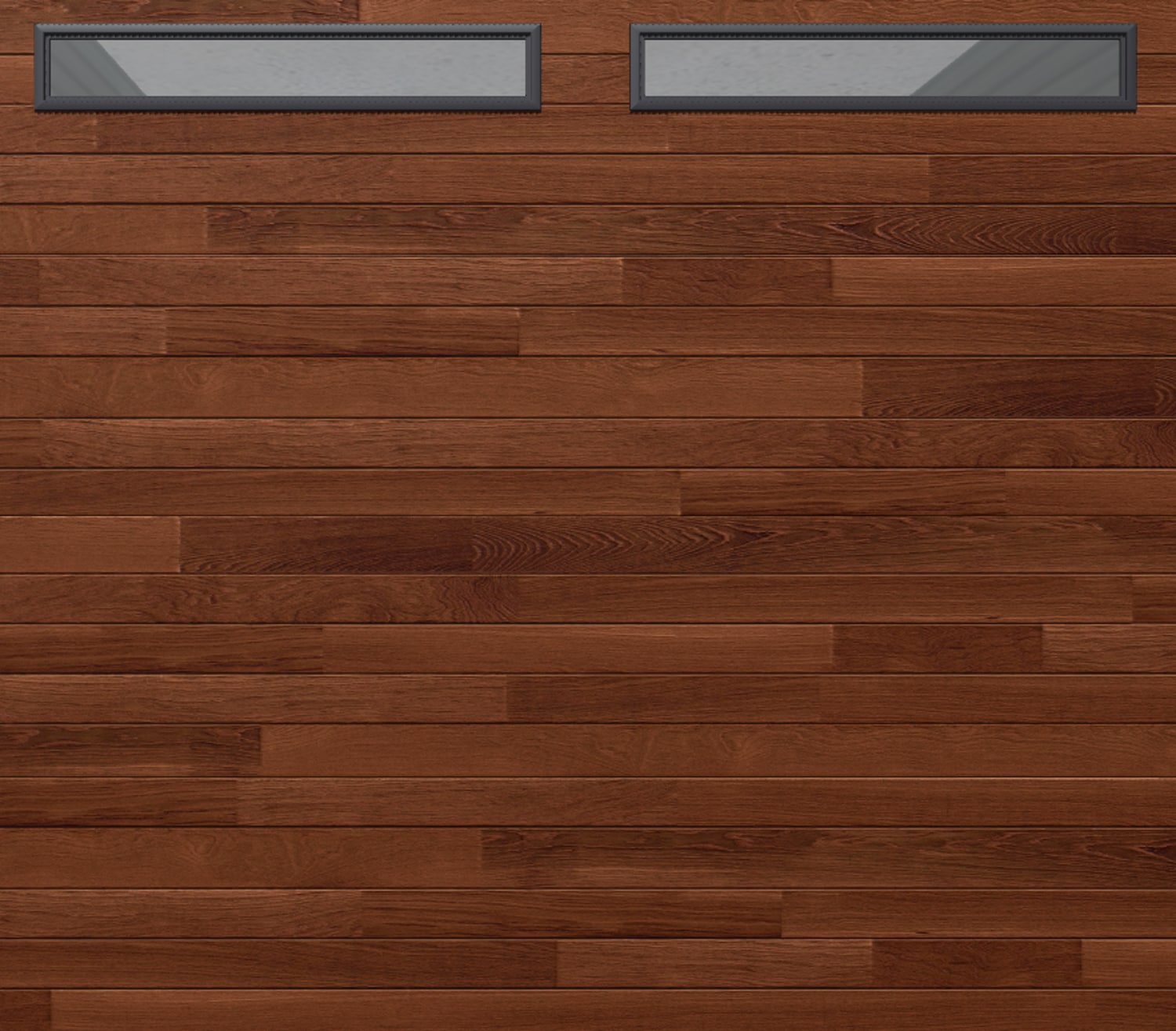 Wayne Dalton - 8300 8-ft x 7-ft 12.12 R-Value Insulated Medium Oak Single Garage Door with Windows