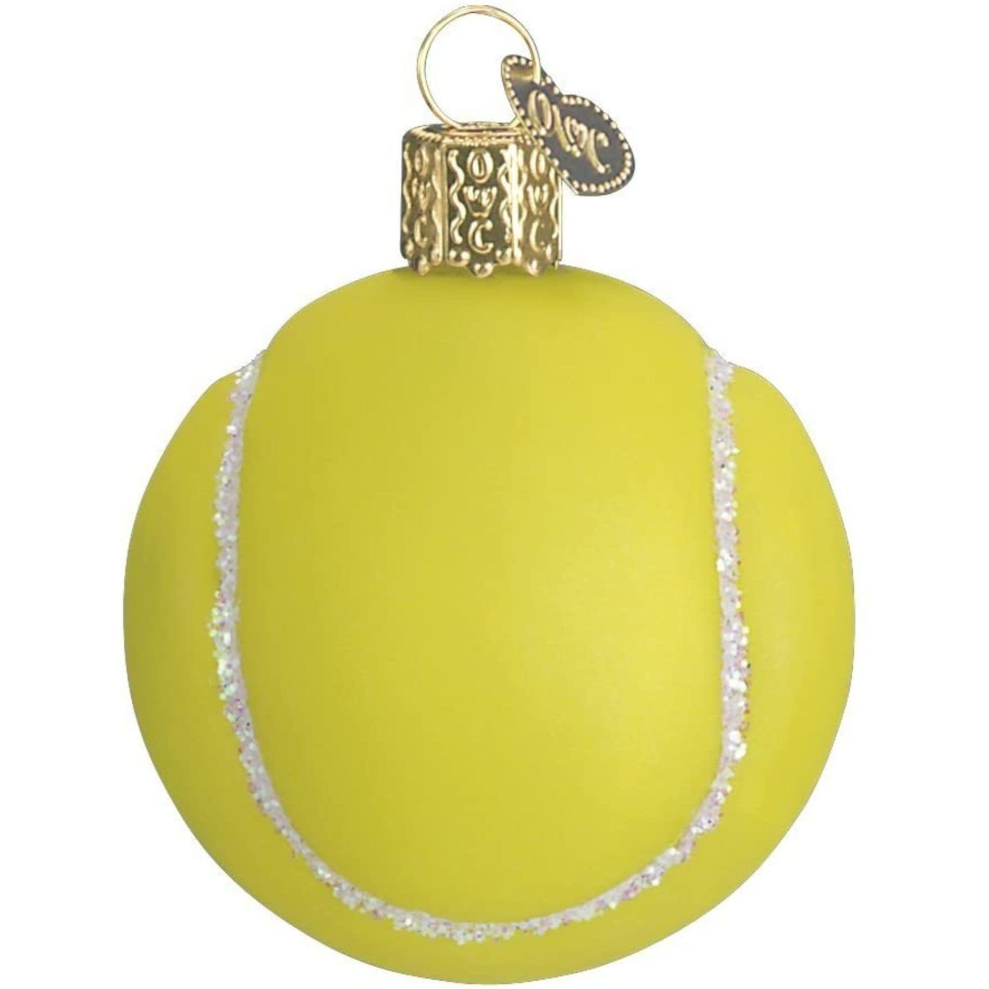Old World Christmas 729343440136 Blown Glass Ornament for Christmas Tree - Tennis Ball