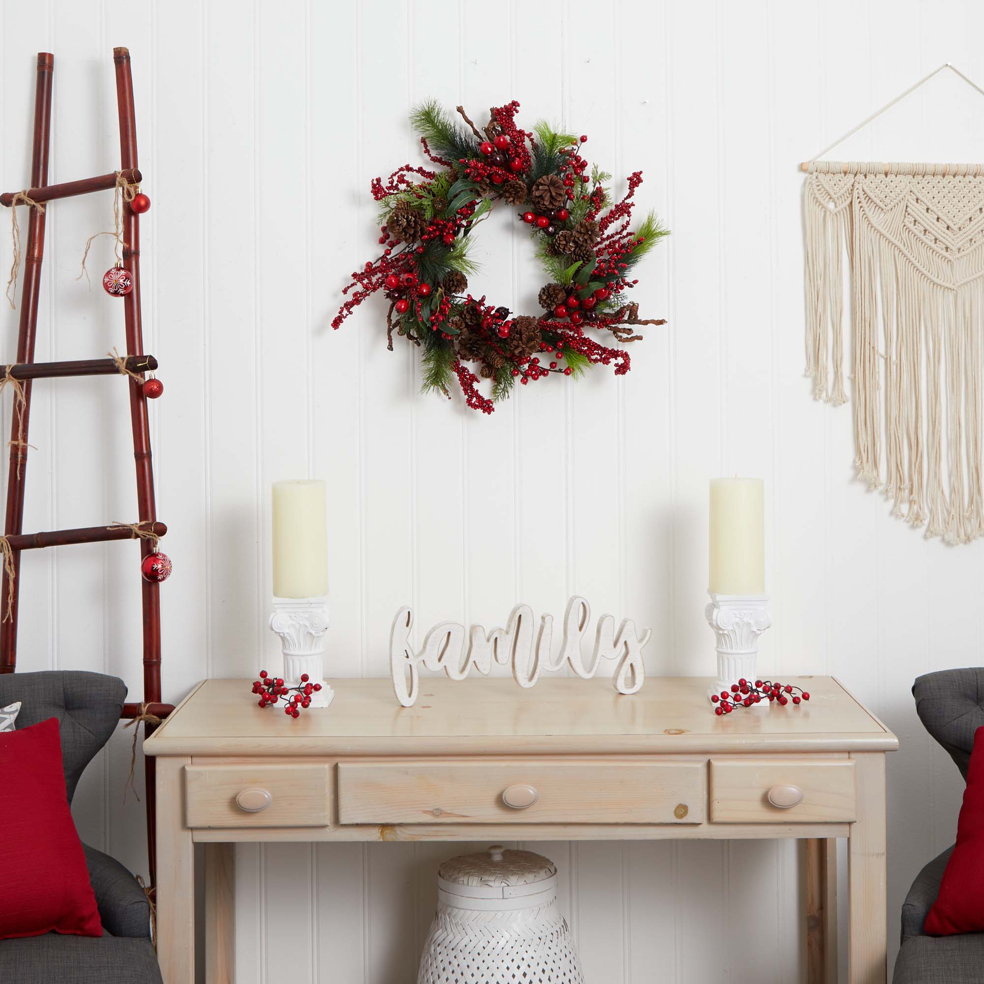 Nearly Natural 4838 Artificial-Christmas-Wreaths - View #5