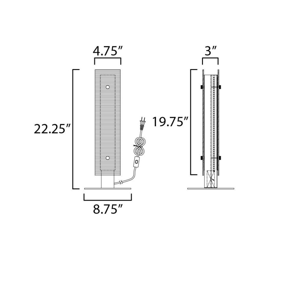 Maxim Lighting 21197CRBKNAB Table-Lamps - View #2