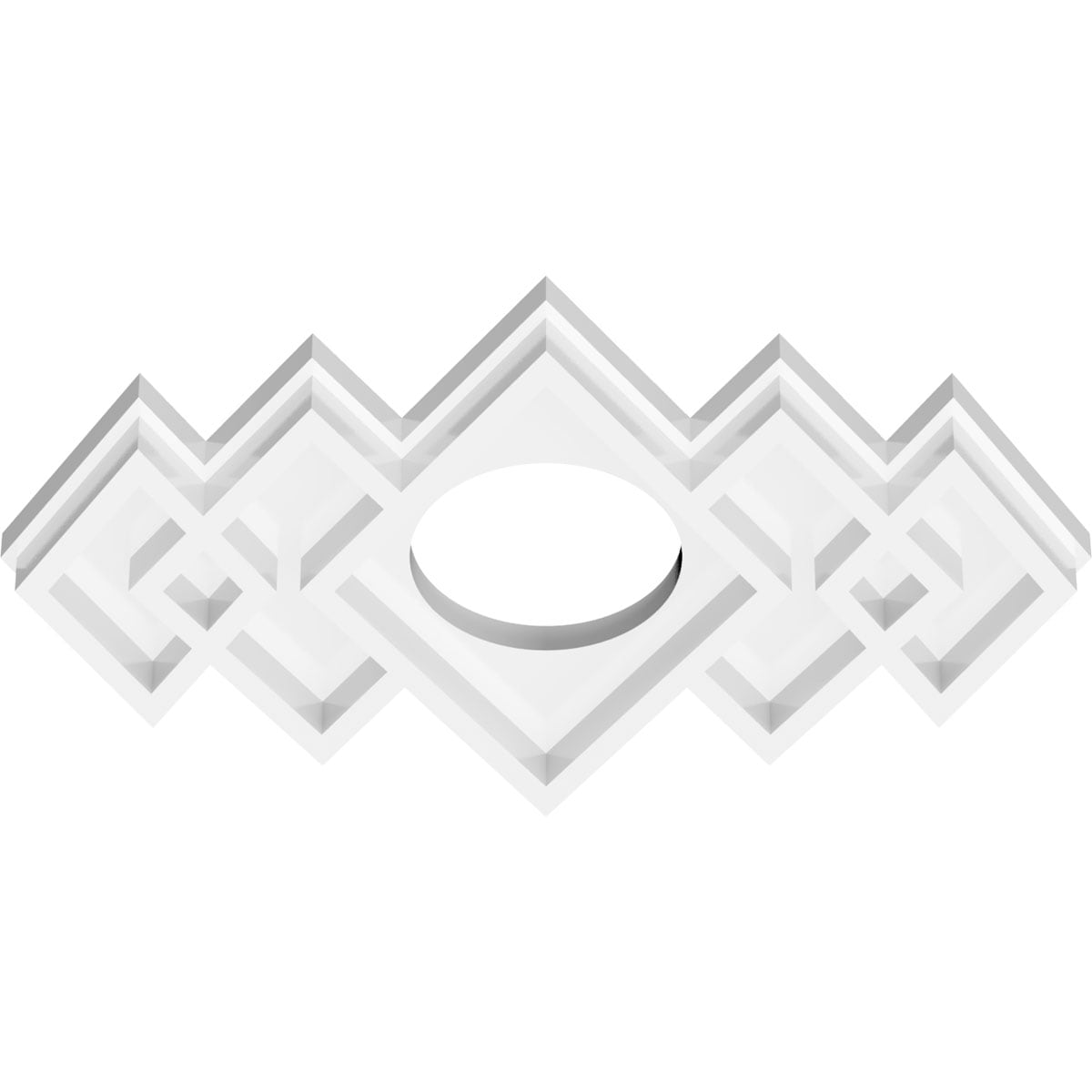 Ekena Millwork CMP12X8ZE-03000 Ceiling-Medallions - View #2