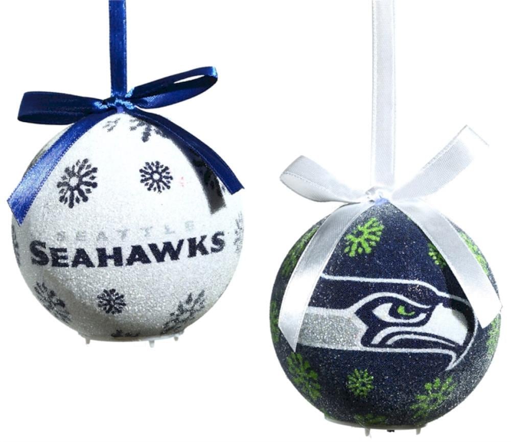 Team Sports America Seattle Seahawks 6-Pack Blue Standard Indoor Ornament  Set Shatterproof in the Christmas Ornaments department at