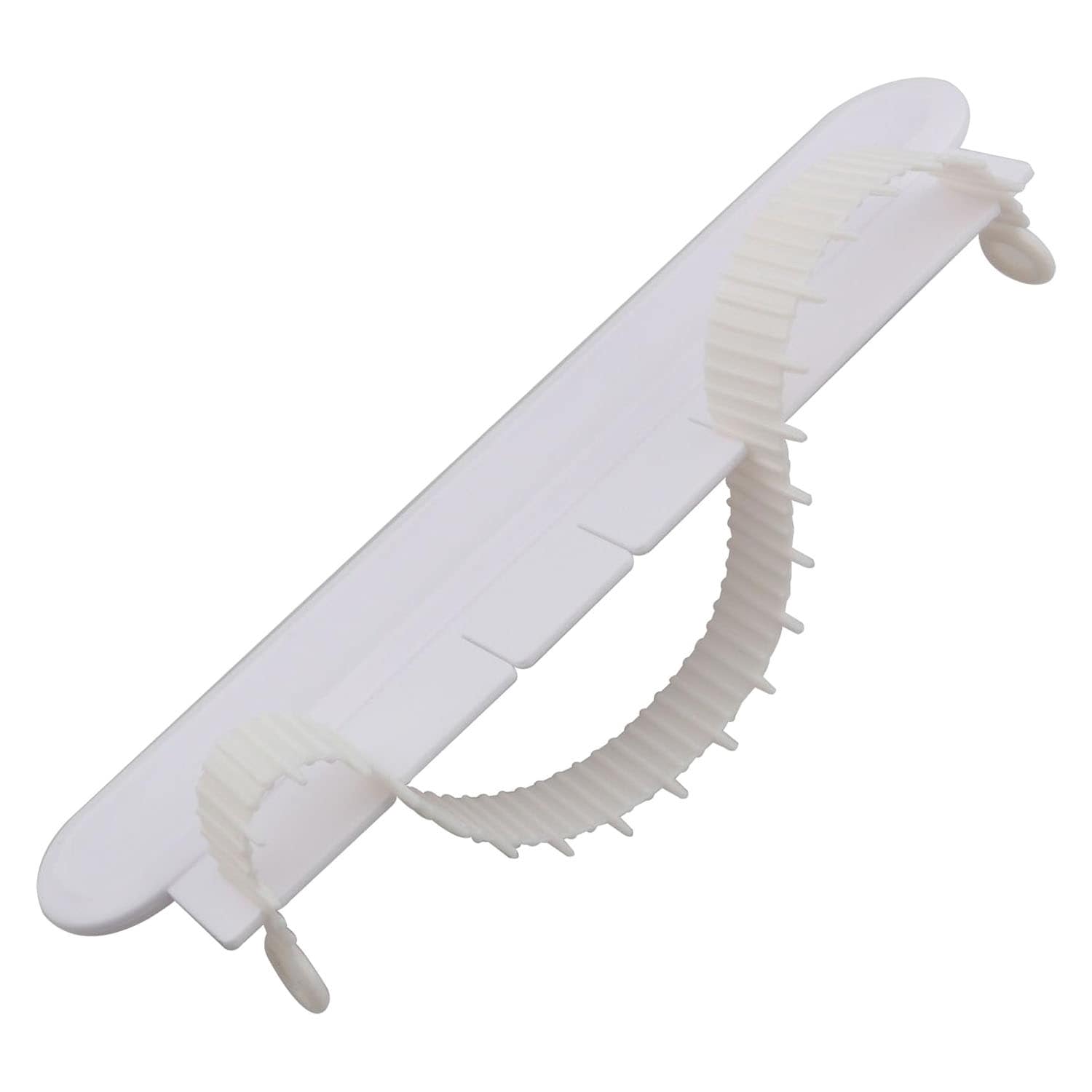 Etokfoks  flip cake arc ruler adjustable size white plastic round cake framing measuring tool for lace baking and decorating 1 pack
