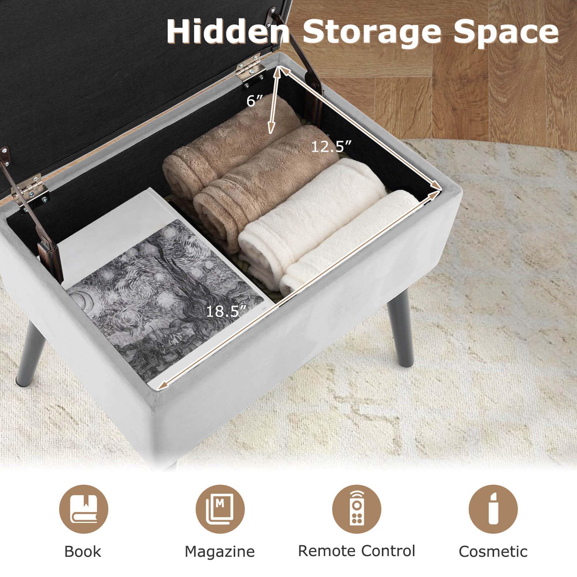 Costway HCST03468 Vanity-Stools - View #5