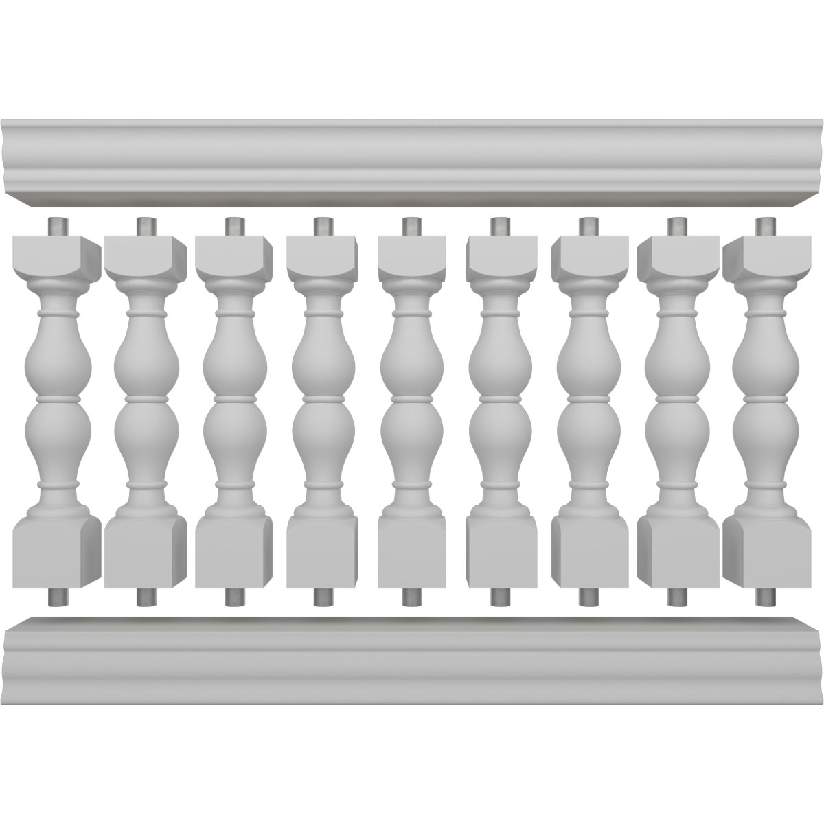 Ekena Millwork BALK40X060AVD railings - View #5