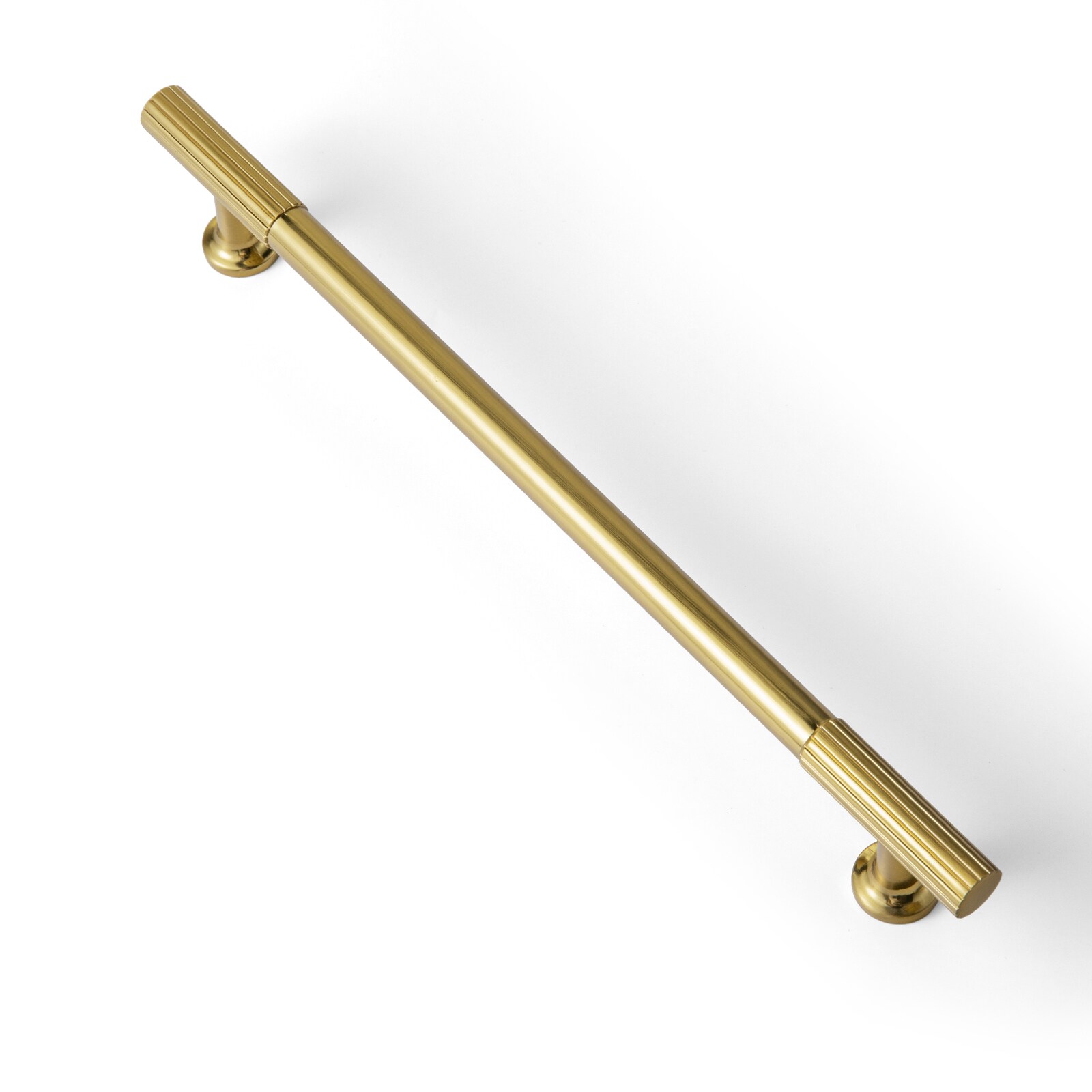 Miaokesen 9596LSJ-192 7-9/16-in , 192mm Center to Center Brushed Gold Cylindrical Handle 6 -Pack