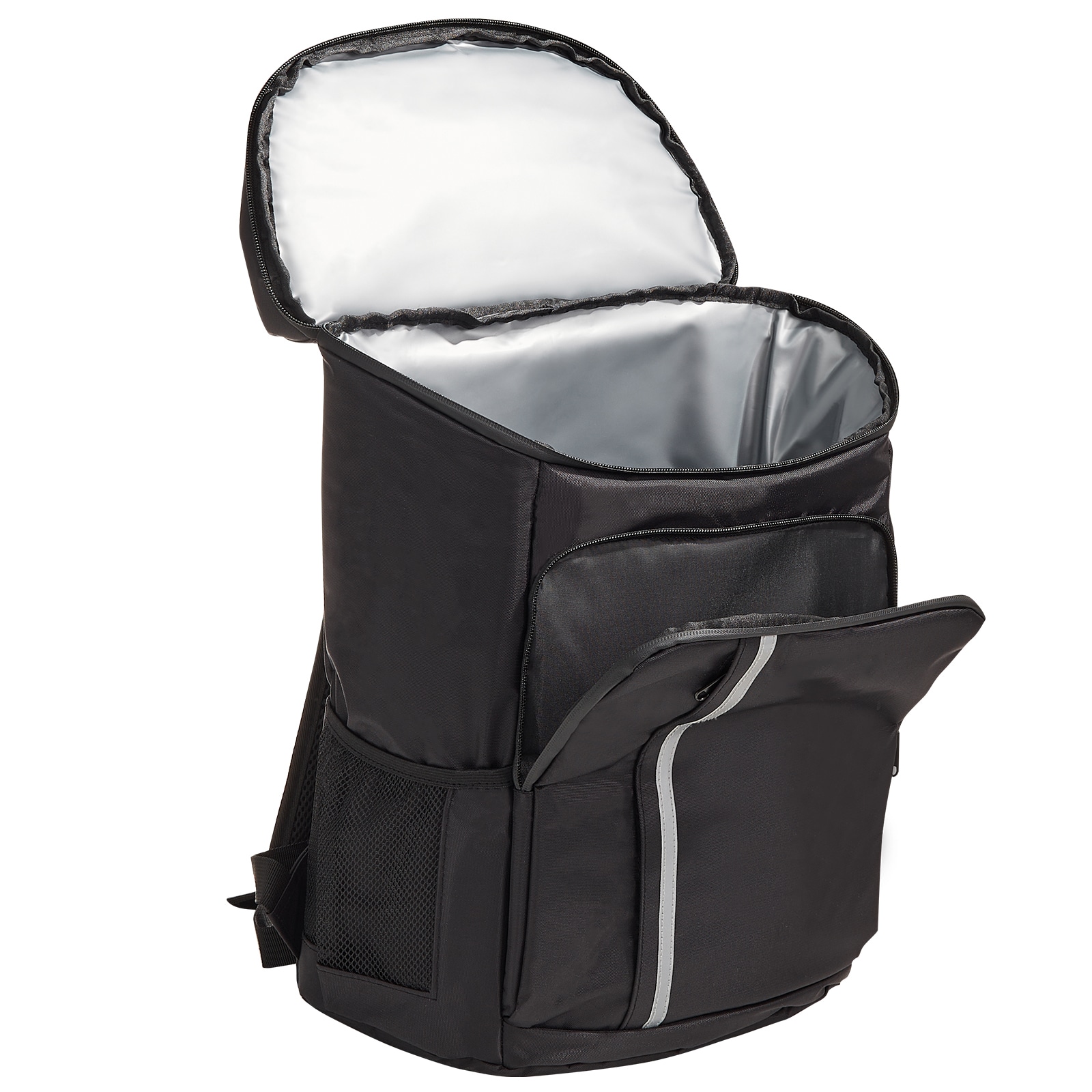 VEVOR SCLZBBHSNL2007913V0 Cooler Backpack  28 Cans Backpack Cooler Leakproof  Waterproof Insulated Backpack Cooler  Lightweight Beach Cooler Bag with Shoulder Padding and Mesh Pocket for Hiking  Camping  BBQ  Black