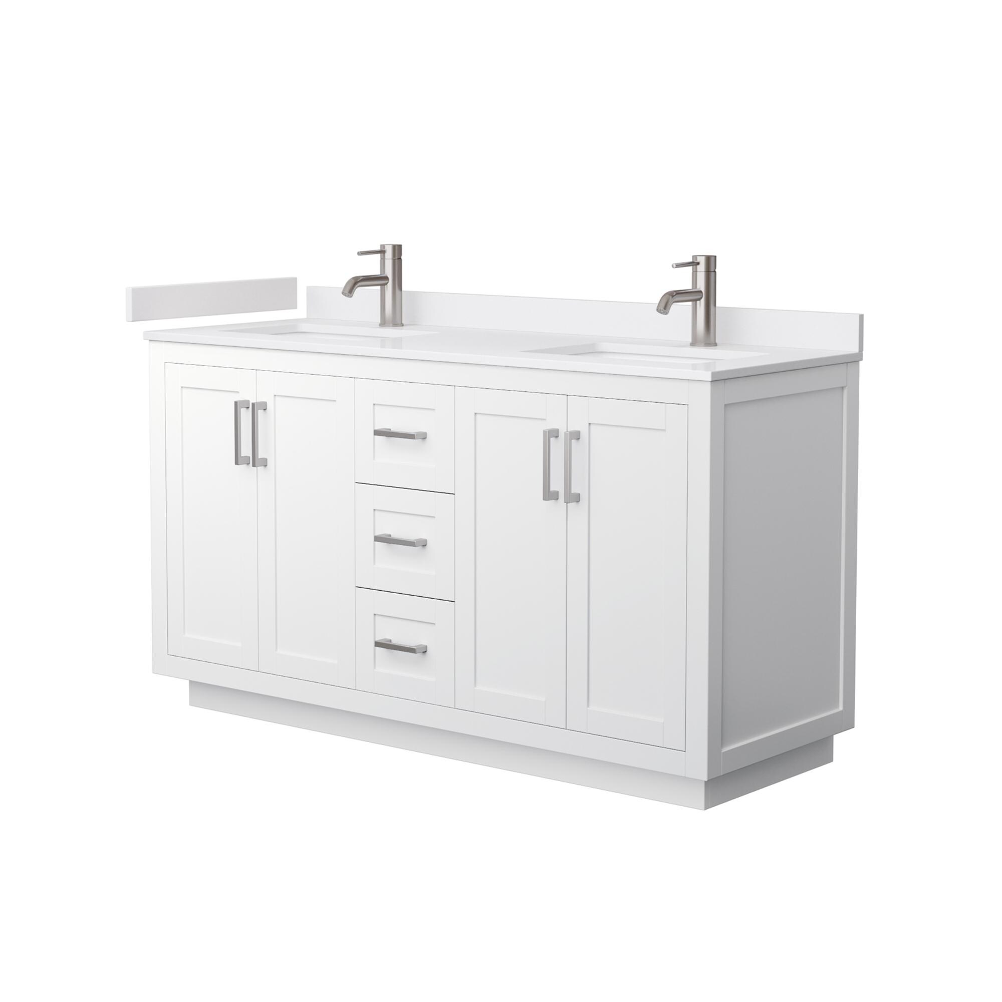 Wyndham Collection WCF292960DWHWCUNSMXX Bath-Vanity-Combo - View #2