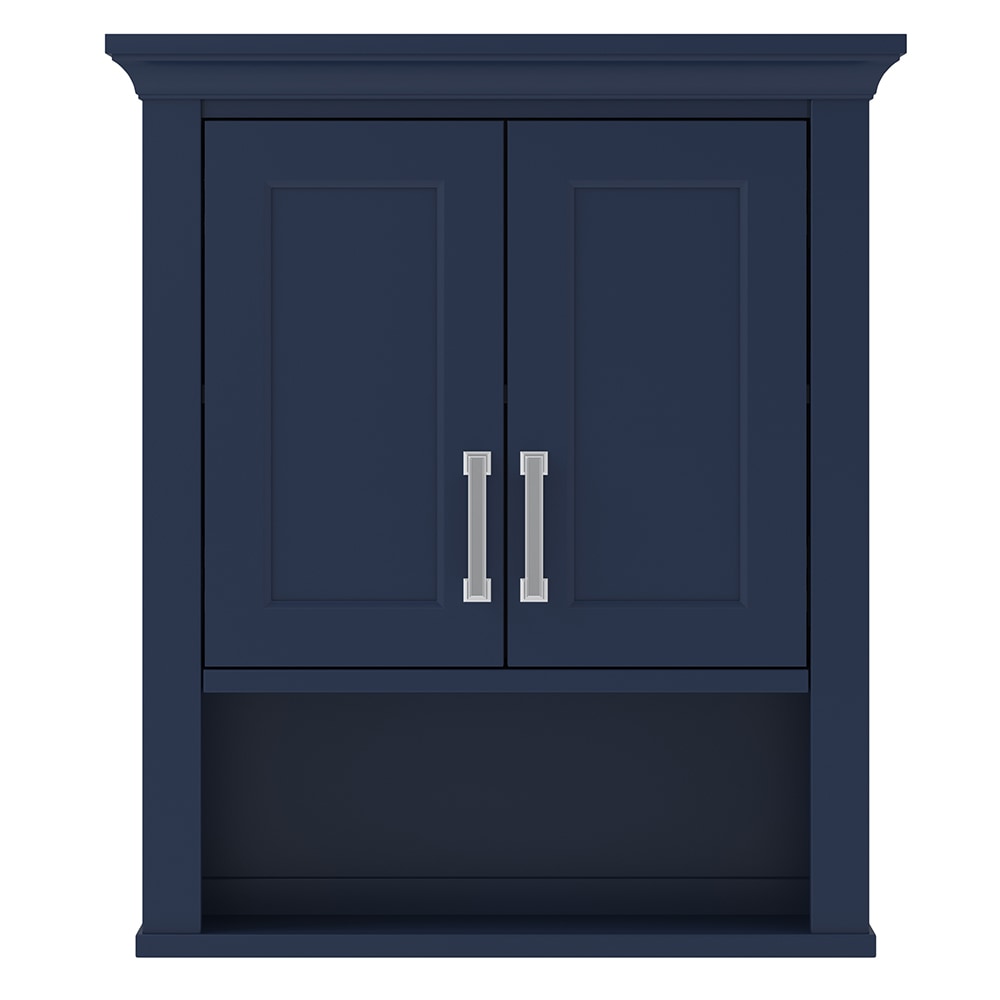 CRAFT + MAIN LSBW2428 24-in x 28-in x 8-in White Soft Close Bathroom Wall Cabinet