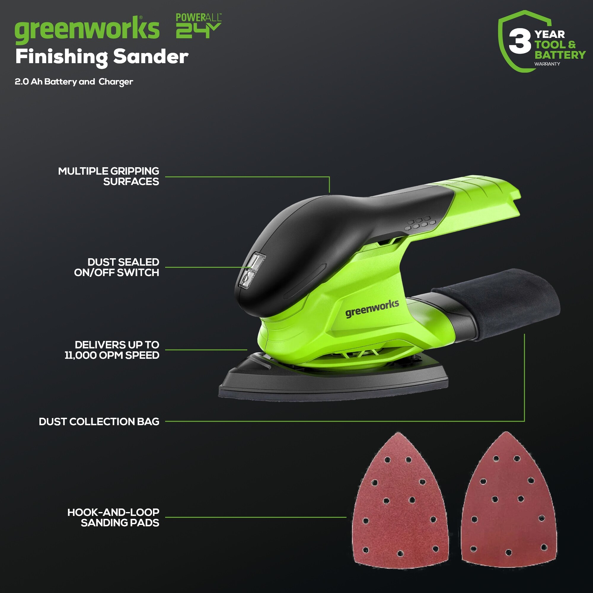 Greenworks 3101202 b100120 - View #2