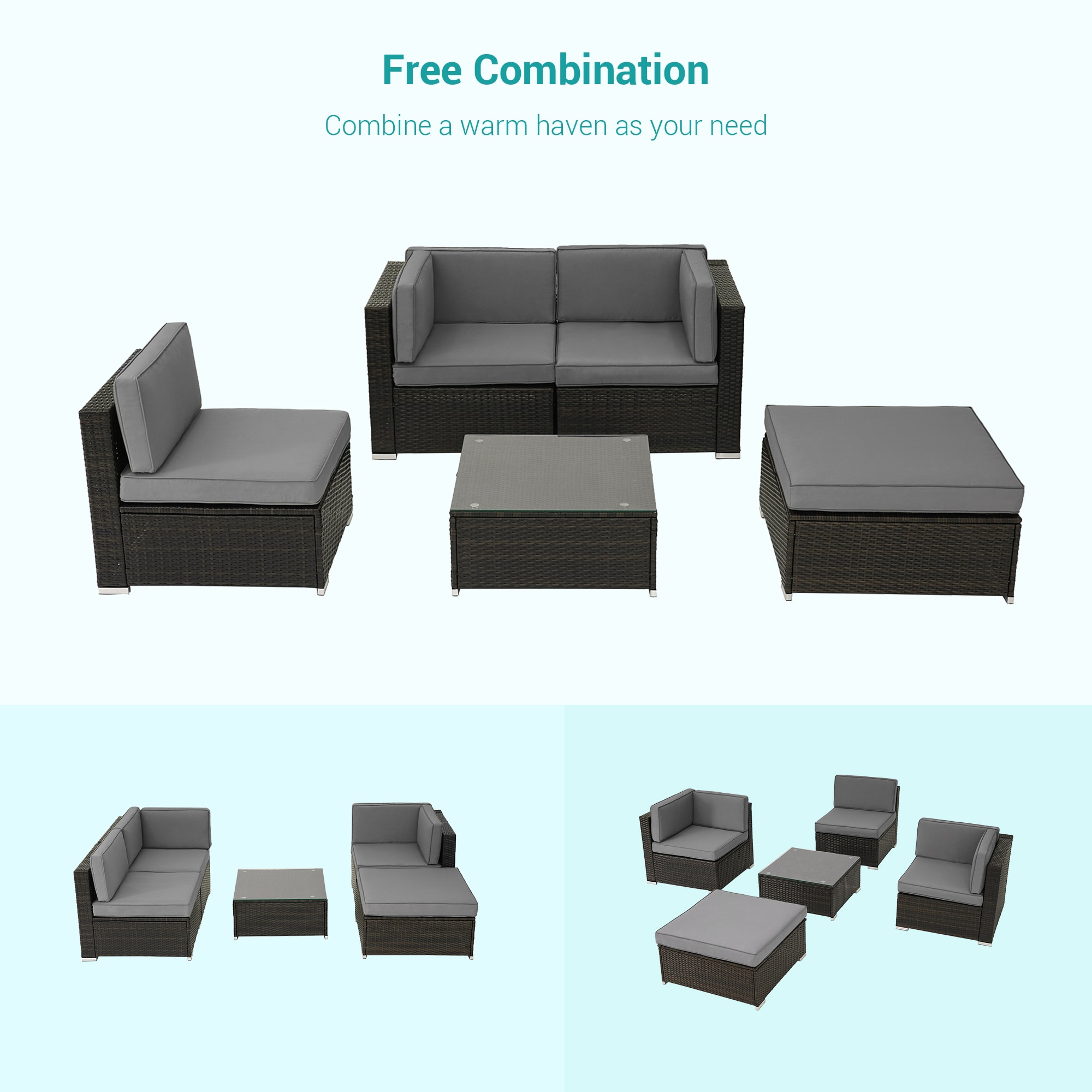 ACEGOSES LW-HSF325GY Patio-Conversation-Sets - View #7