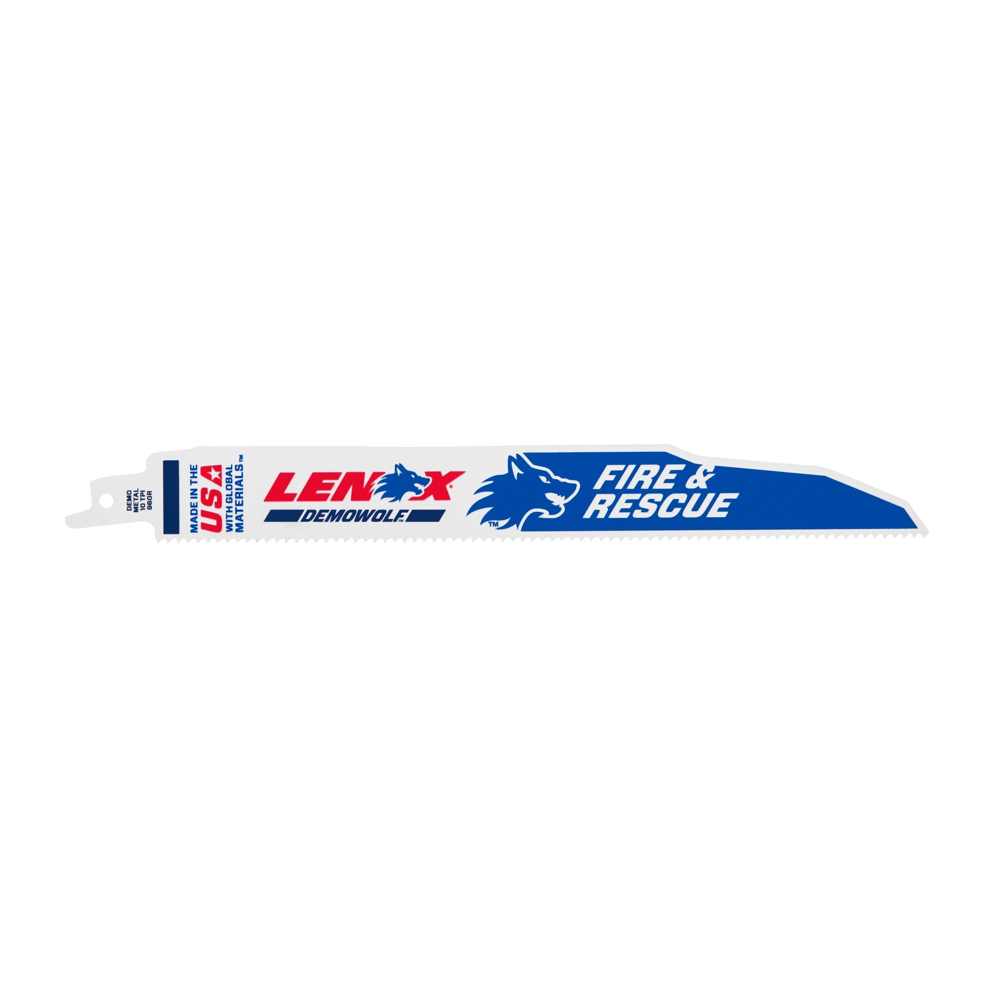 LENOX 2059118 Power Blast Power Blast Bi-metal 9-in 10 TPI Demolition Demolition Reciprocating Saw Blade 5 -Pack